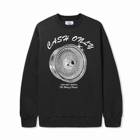 ButterySoftTexture Colorfast Technology Cash Only Wheels Crewneck