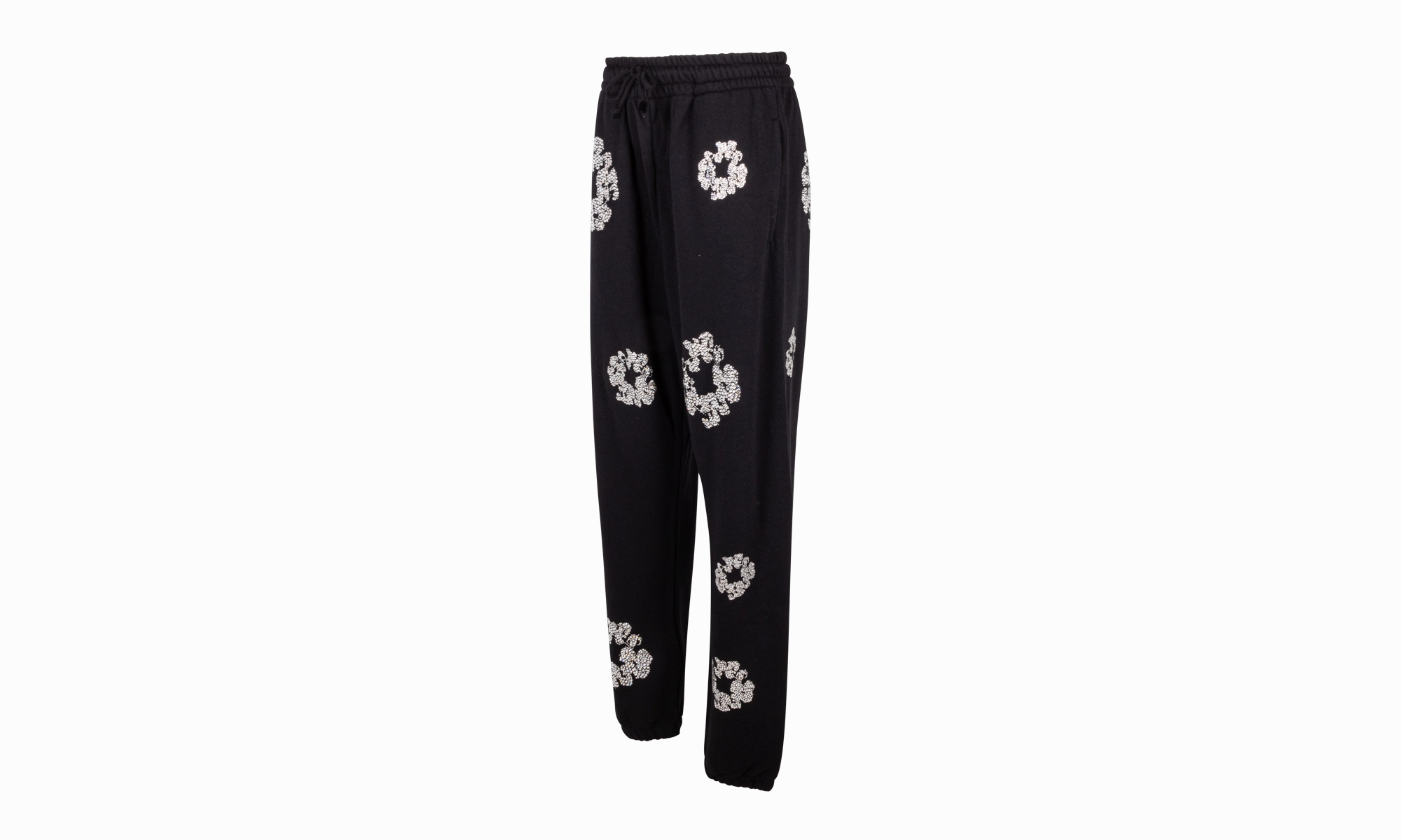 Cashmere Swarovski Cotton Wreath Sweatpants "Black"
