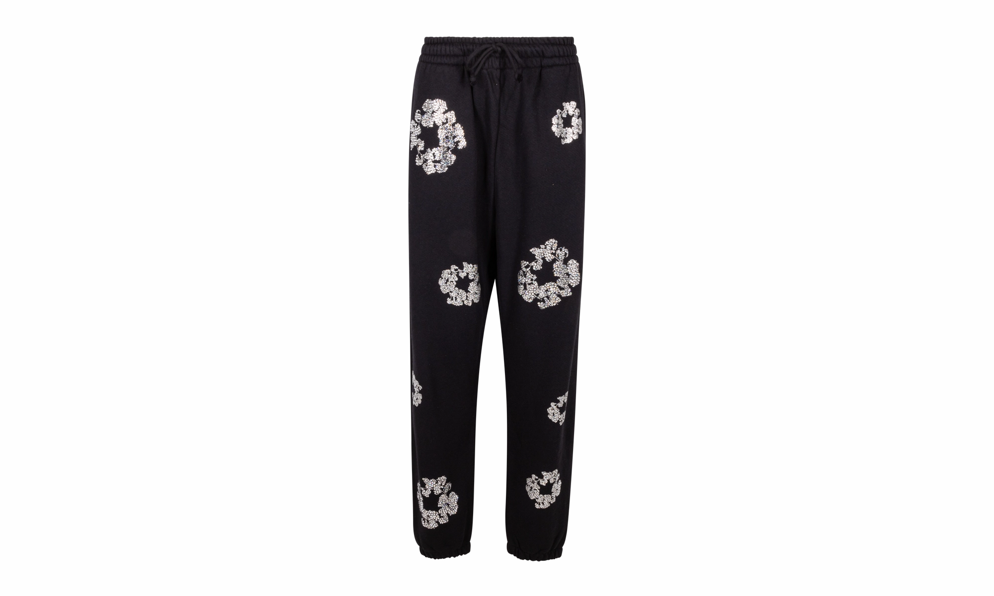 Cashmere Swarovski Cotton Wreath Sweatpants "Black"