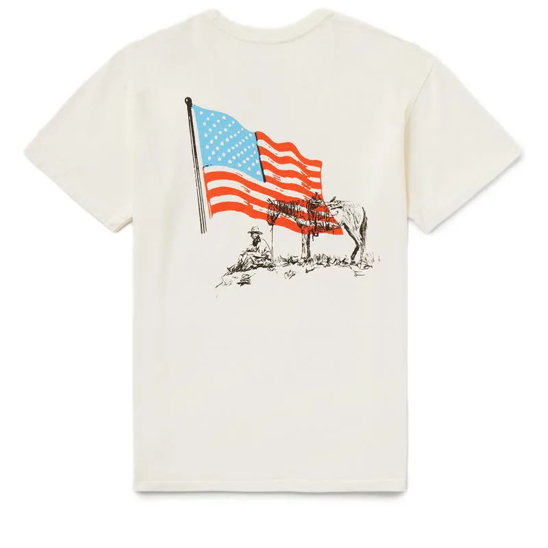 sequin One Of These Days American Flag Tee - Bone
