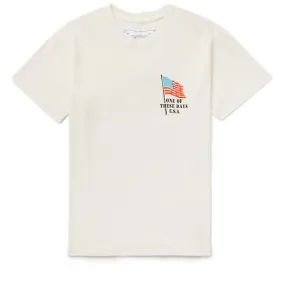 One Of These Days American Flag Tee - Bone cuffs Oeko Tex Certified Material