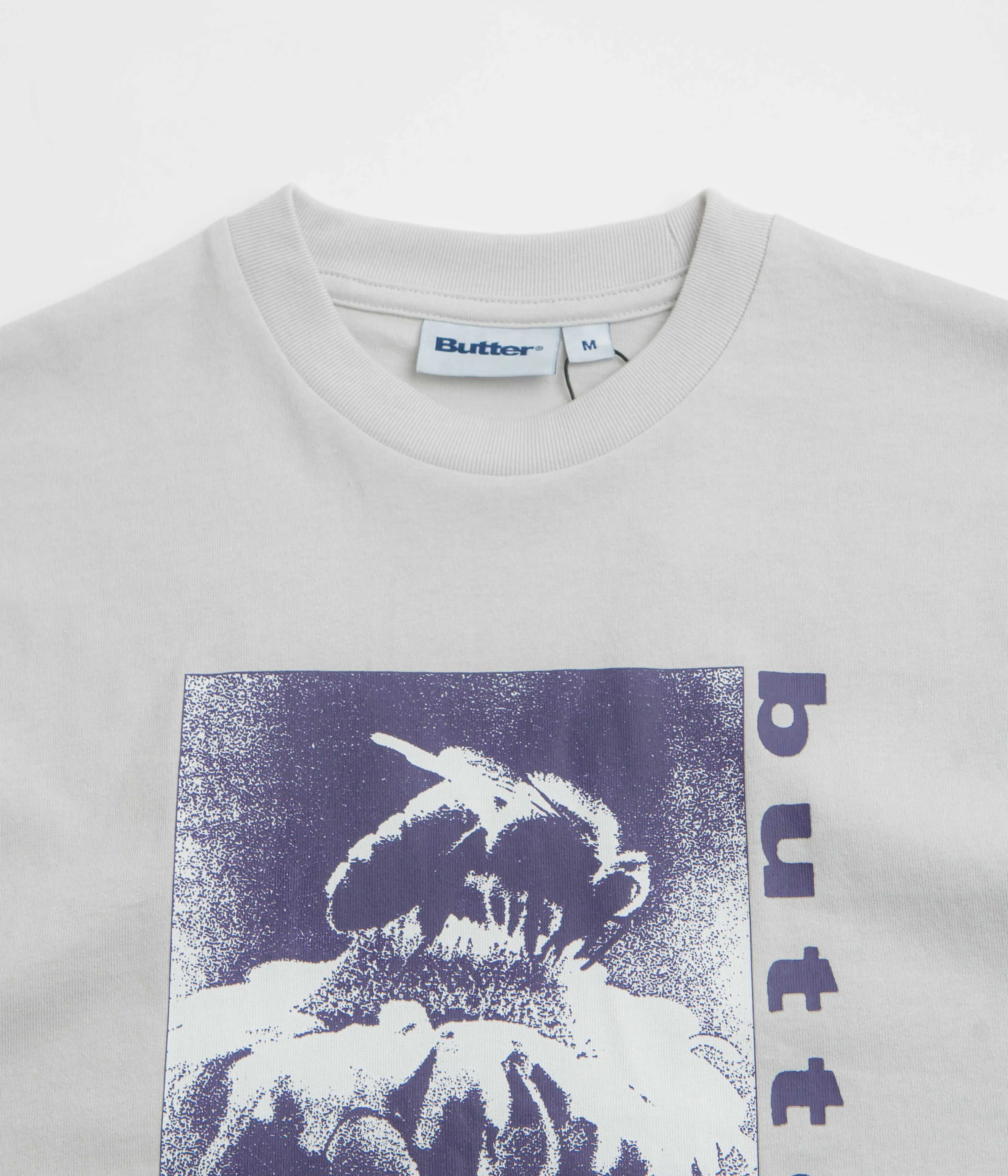 Resilient Collar Interlining racerback Butter Goods Beauty T-Shirt - Cement