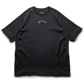 Pleasures Late Sport Shirt - Black blazer silhouette checkered pattern