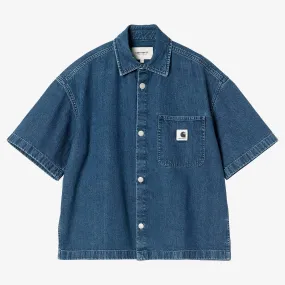 Non Iron Cotton Material Seamless Shoulder Transition Wmns Short Sleeve Lovilia Shirt