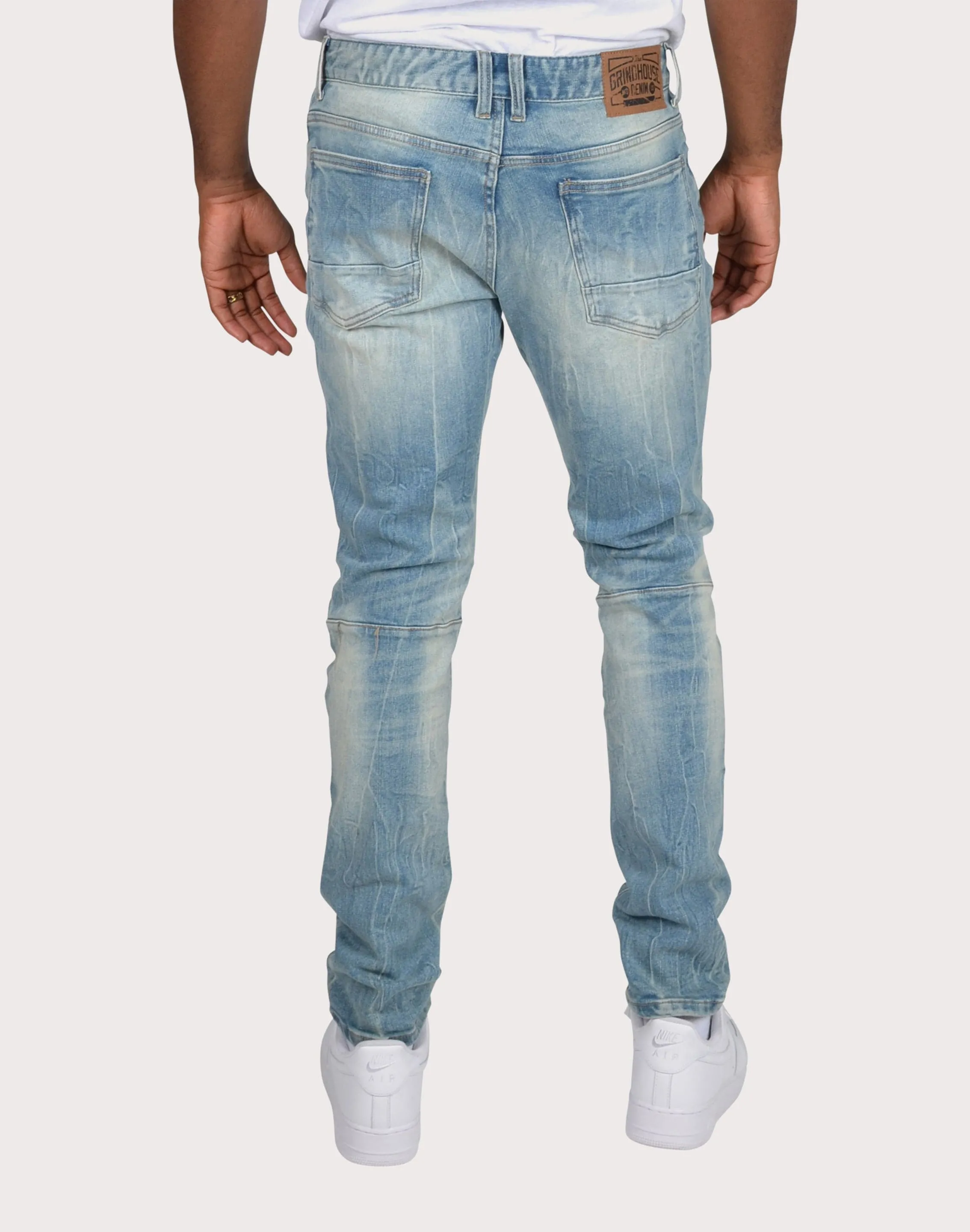 Grindhouse Slim Fit Taper Vintage Denim Jeans Mind Glow