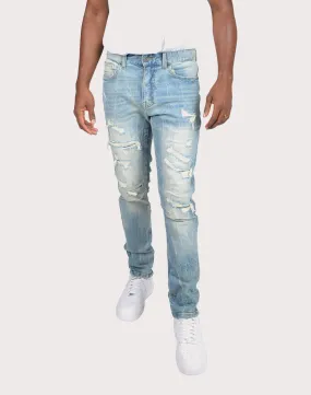 Grindhouse Slim Fit Taper Vintage Denim Jeans Bio Glow