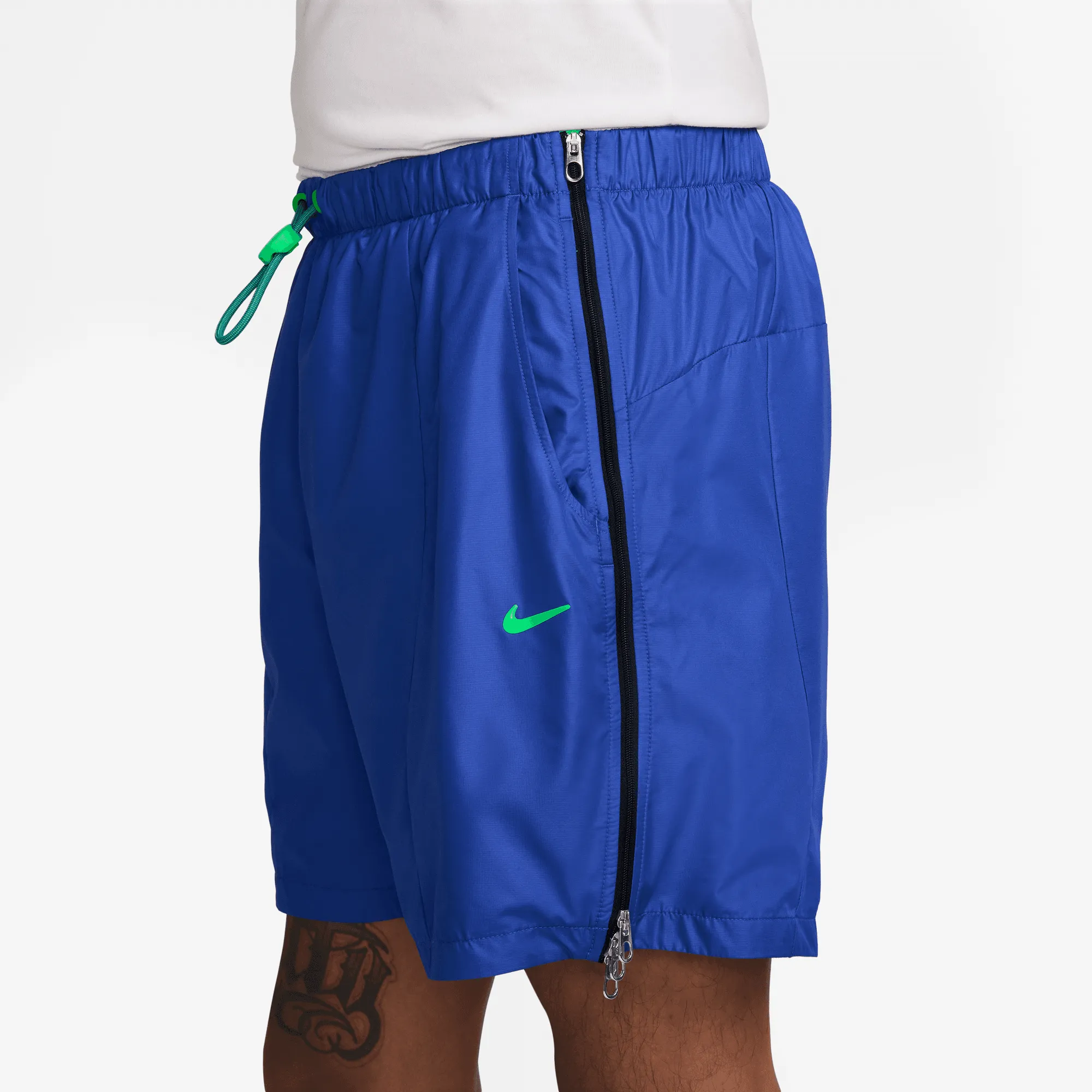 PROJECT F.R.O.G SHORTS - HYPER ROYAL / GREEN SHOCK Flexible Fabric Blend LowBulkFabric