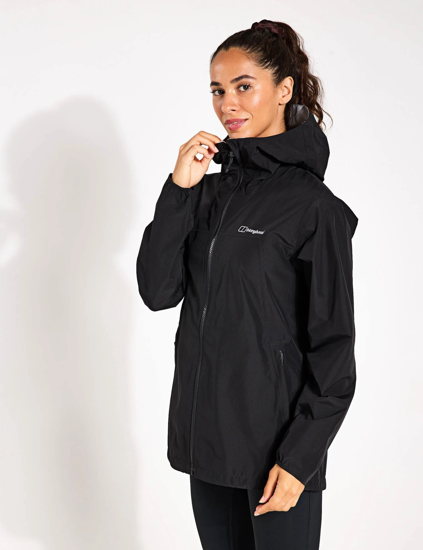 Layered Ventilation Panels Windproof Construction Deluge Pro 3.0 Waterproof Jacket - Jet Black