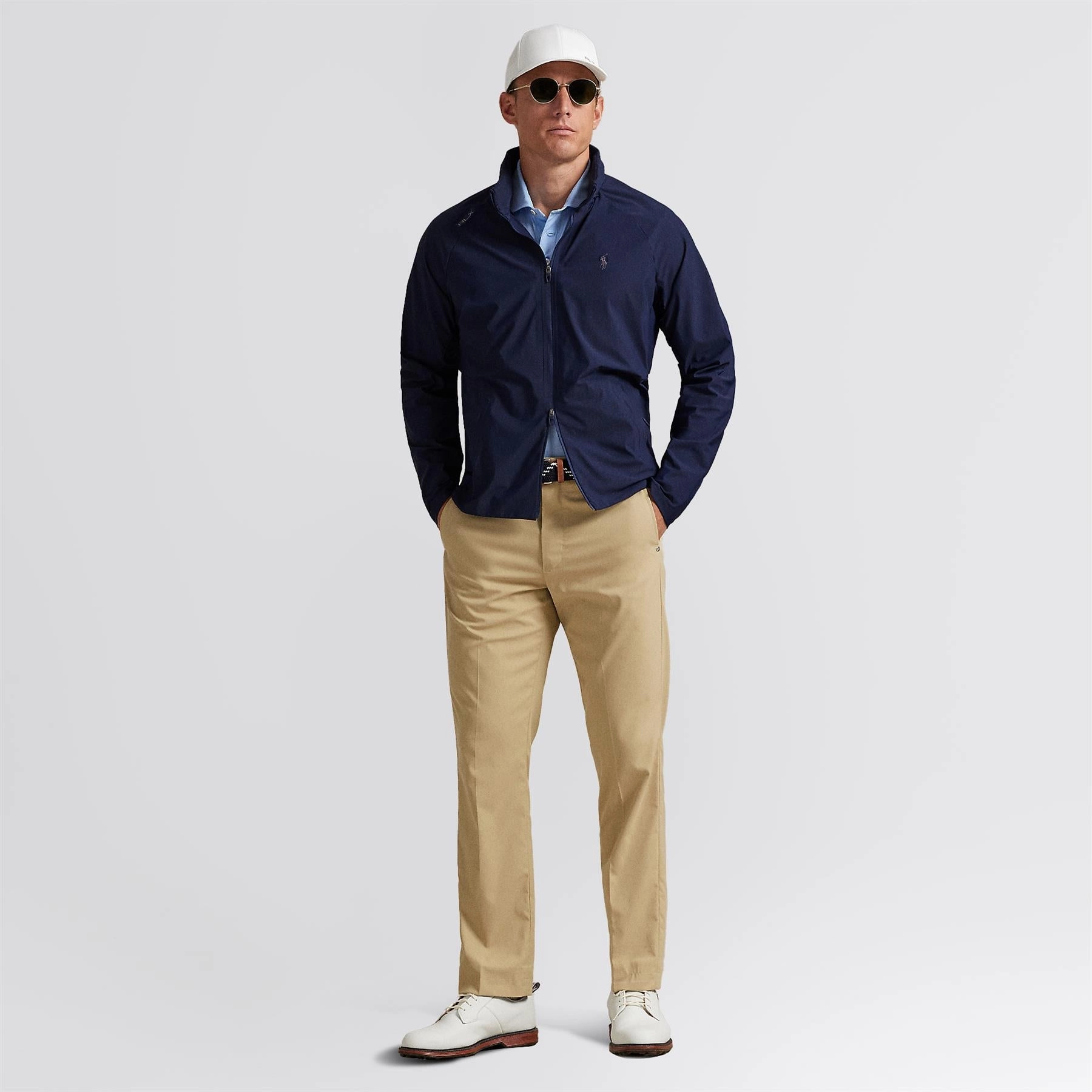 Elastic Stylish Warmth RLX Lightweight Hooded Jacket Refined Navy