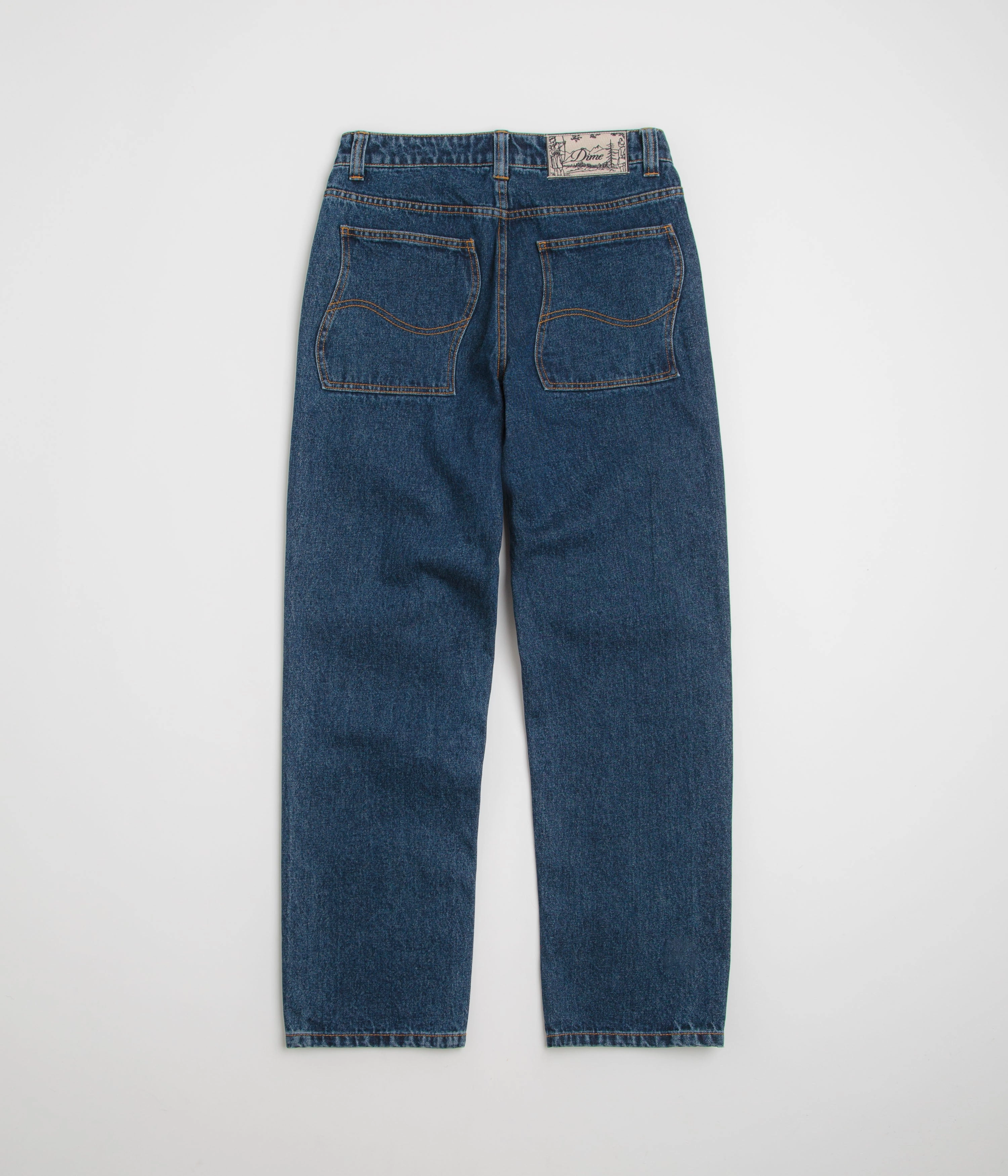 Modern Waist Dime Classic Relaxed Denim Pants - Faded Indigo