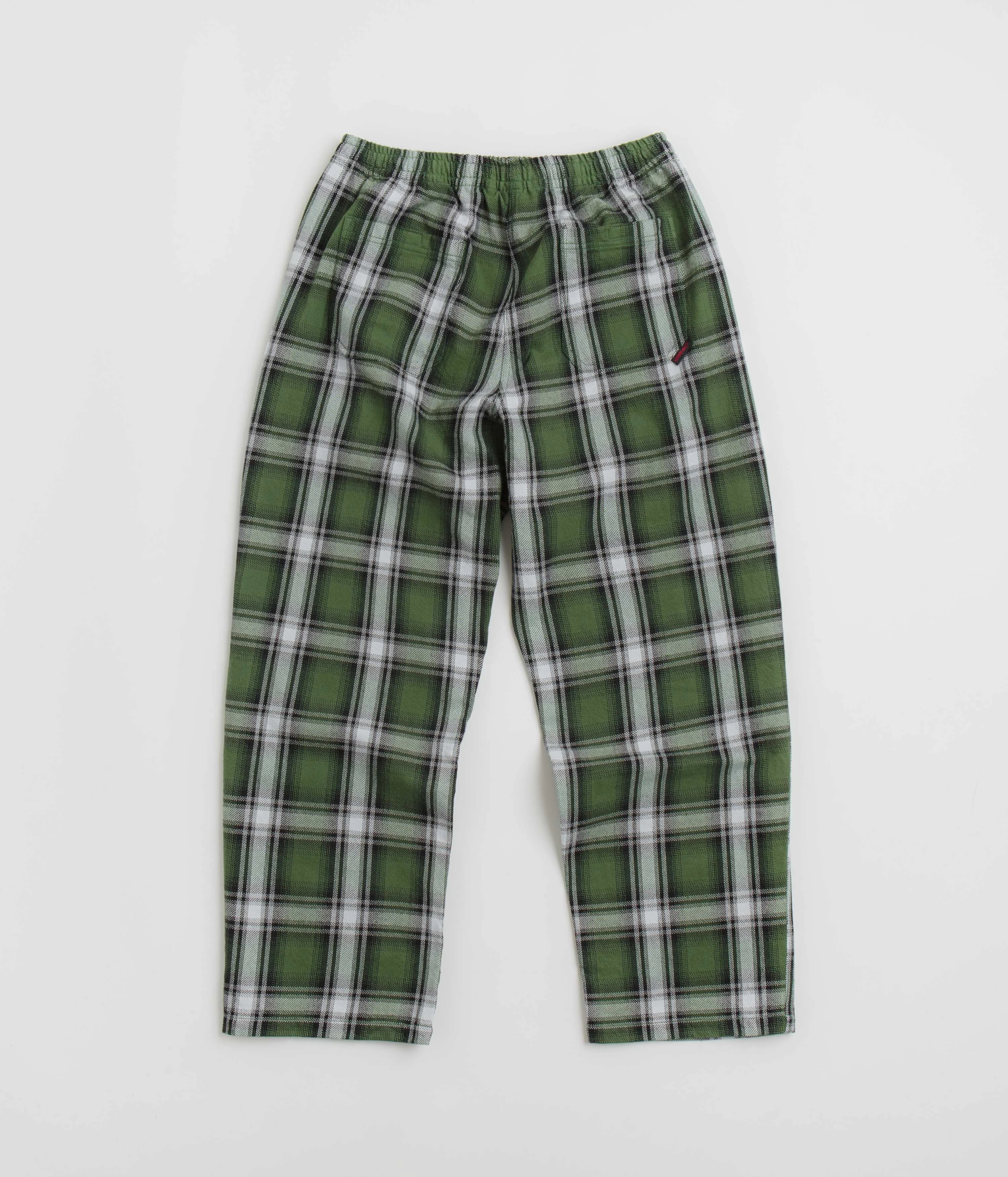 Easy Care Sporty Touch Gramicci Swell Flannel Checkered Pants - Big Check