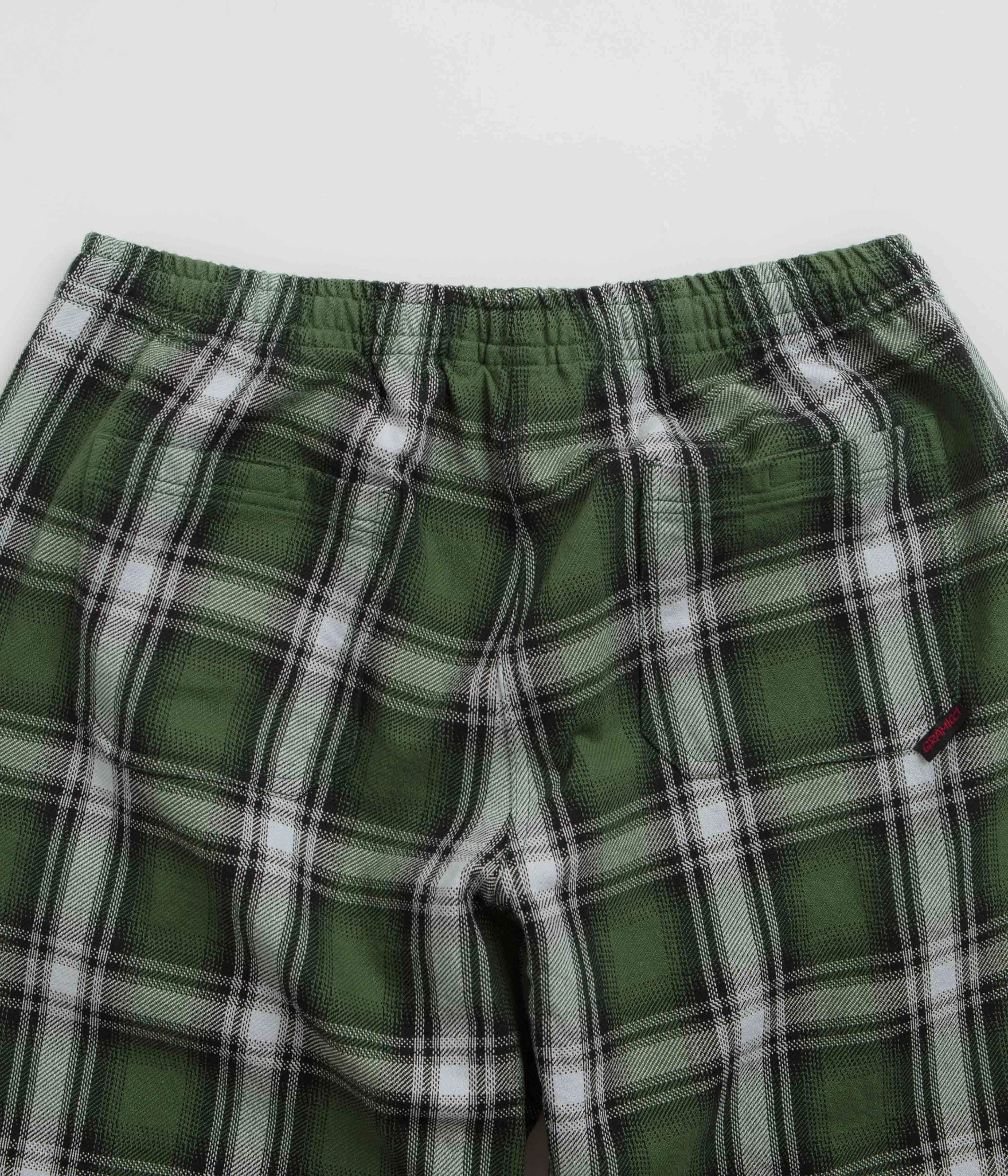 Elastic Free Cuffs Plus-size option Gramicci Swell Flannel Checkered Pants - Big Check