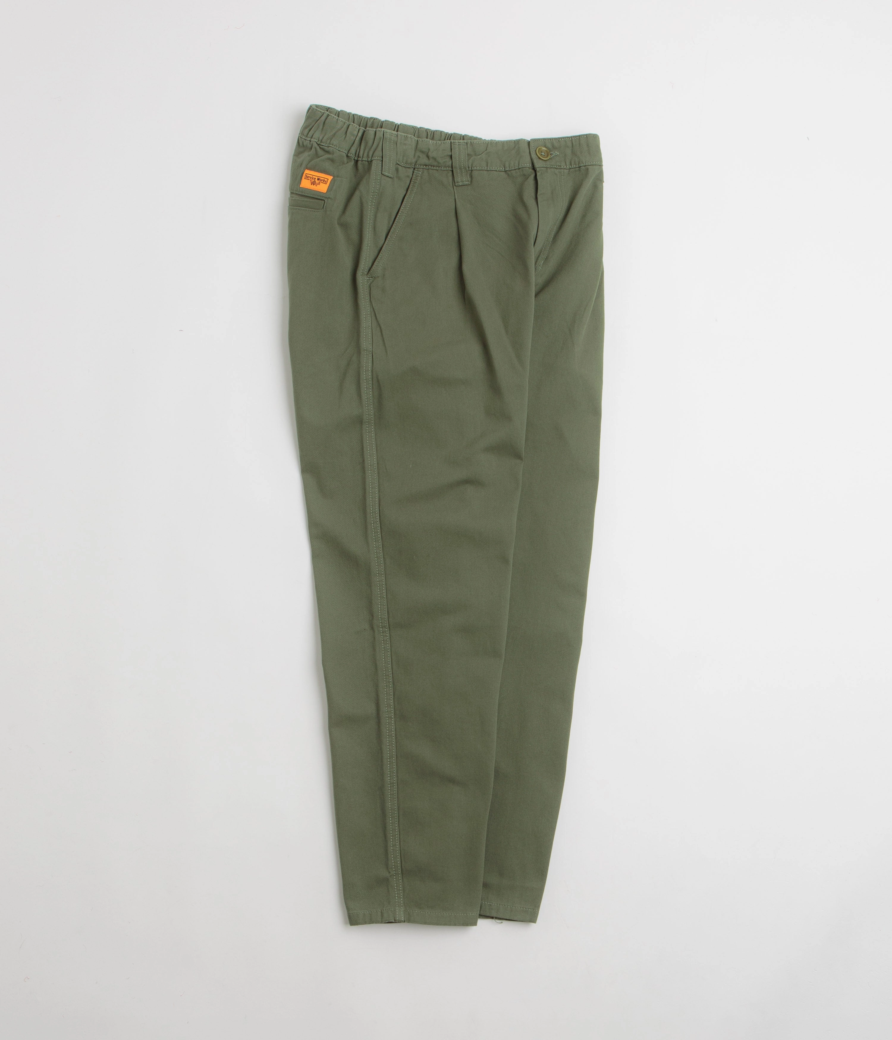 Flowy legs UVProtection Service Works Drill Waiter Pants - Olive