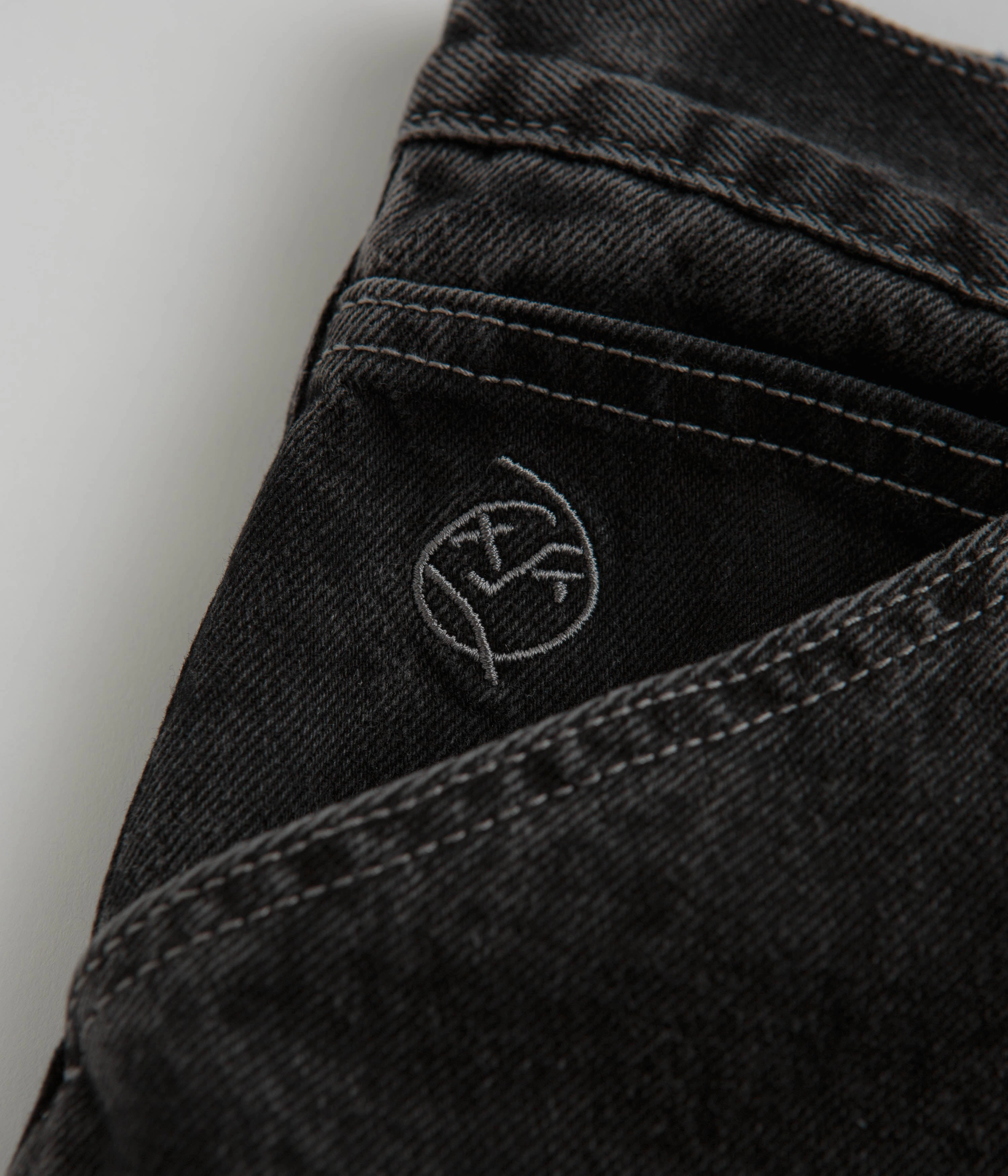 Polar Big Boy Work Pants - Silver Black Sustainable Fabric Soft Texture