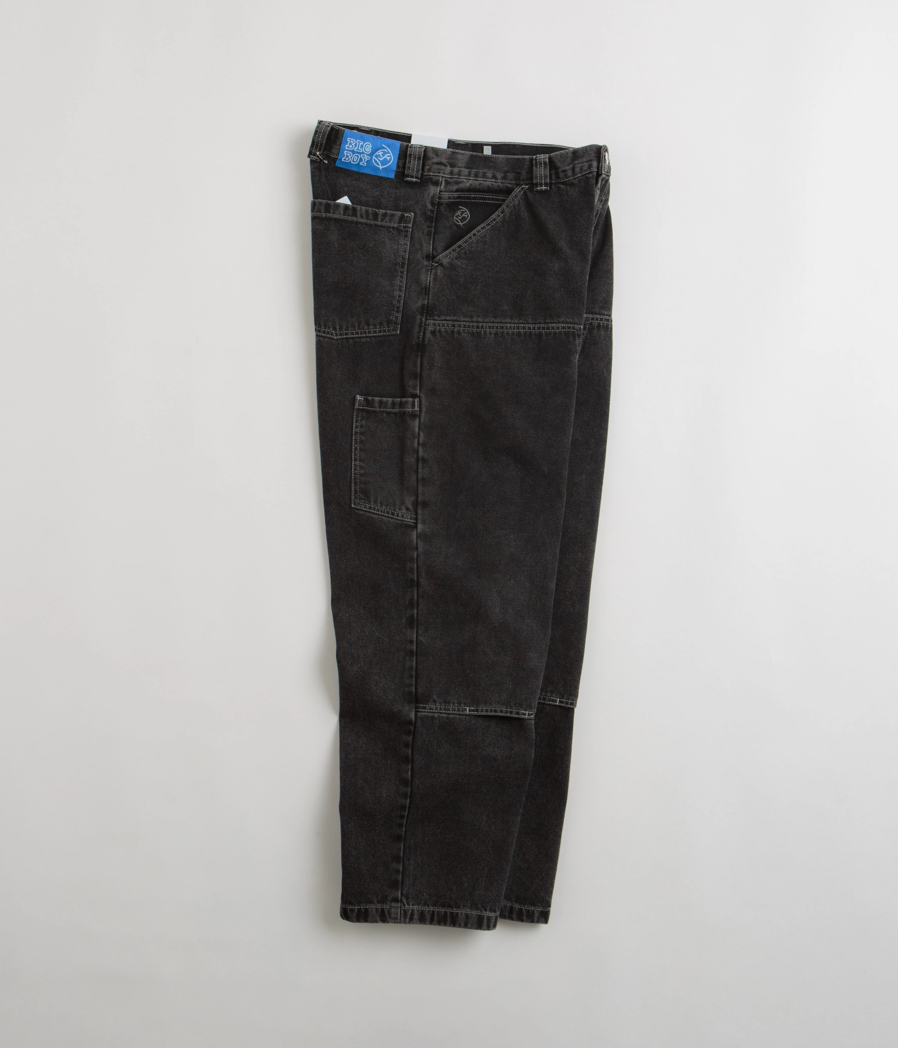 Hygienic Coating Stay Dry Polar Big Boy Work Pants - Silver Black