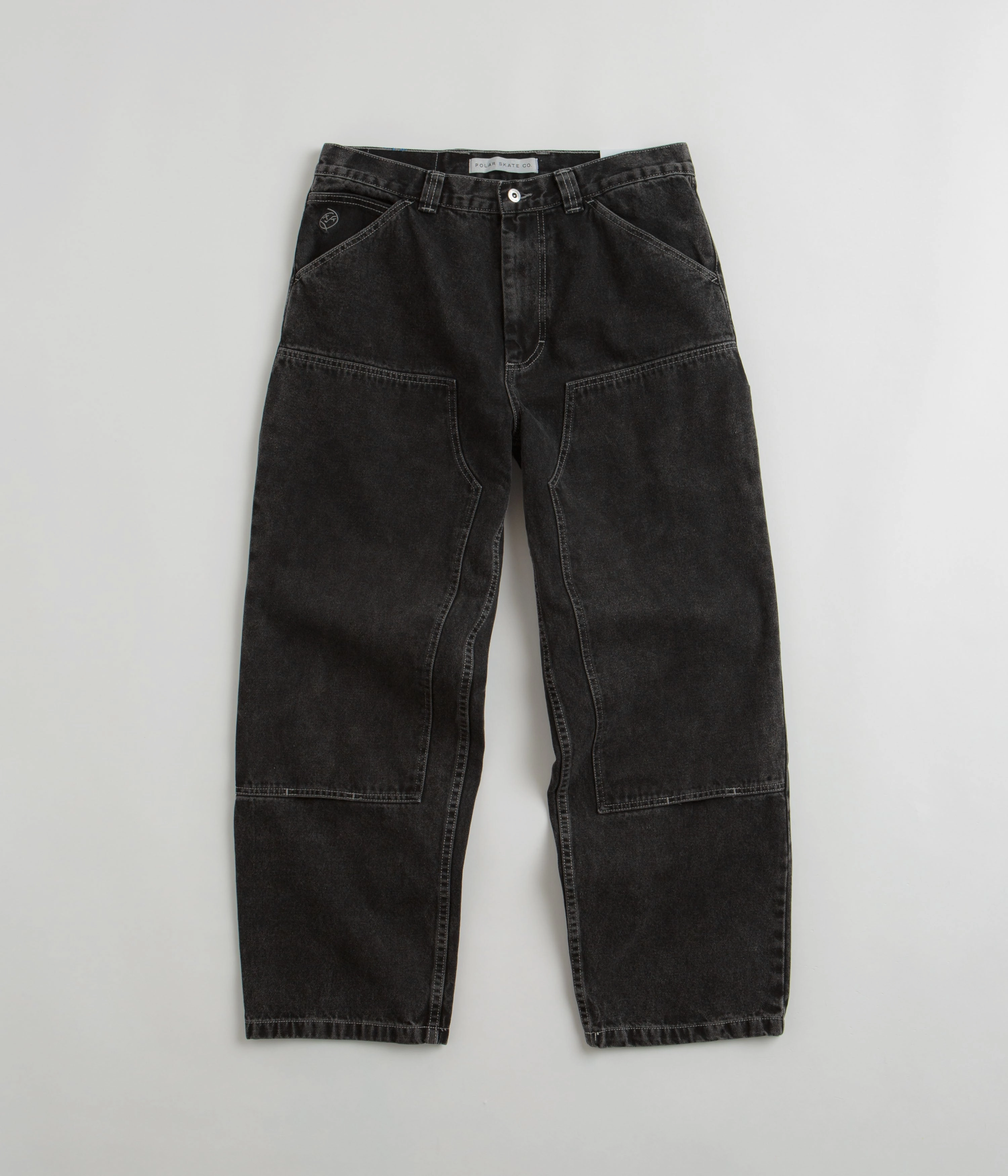 Tagless label Polar Big Boy Work Pants - Silver Black