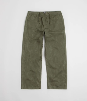 The Trilogy Tapes Beach Pants - Textured Olive Detachable belt
