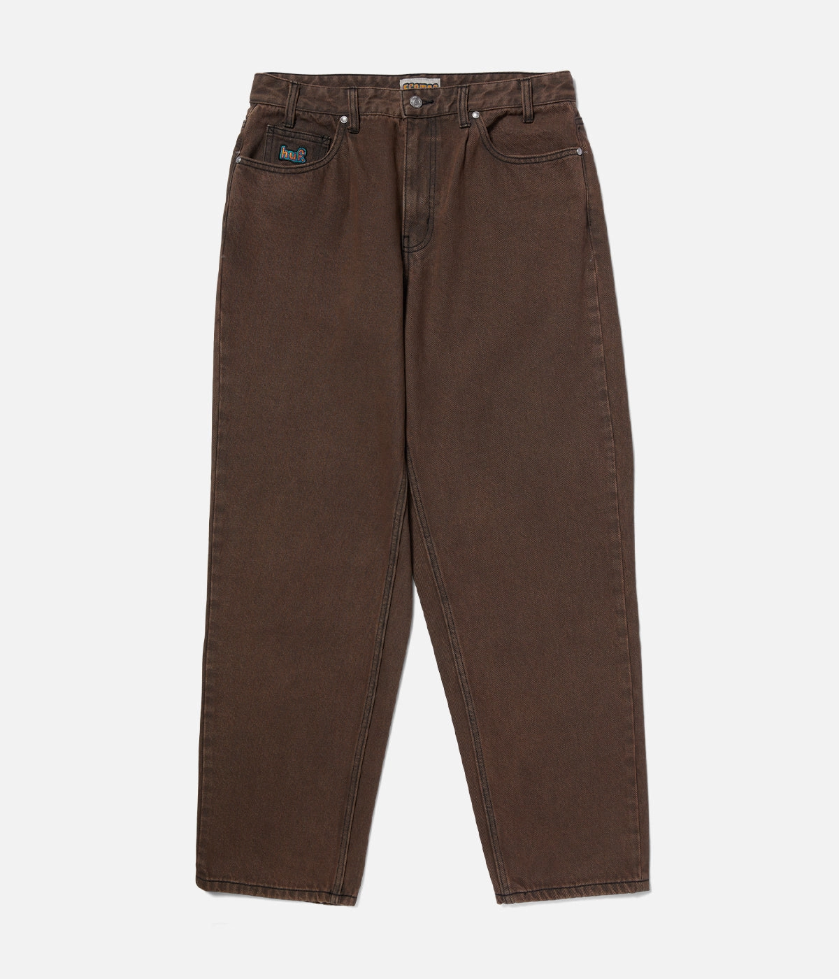 Huf Cromer Washed Pant Side zipper Wide-leg cut