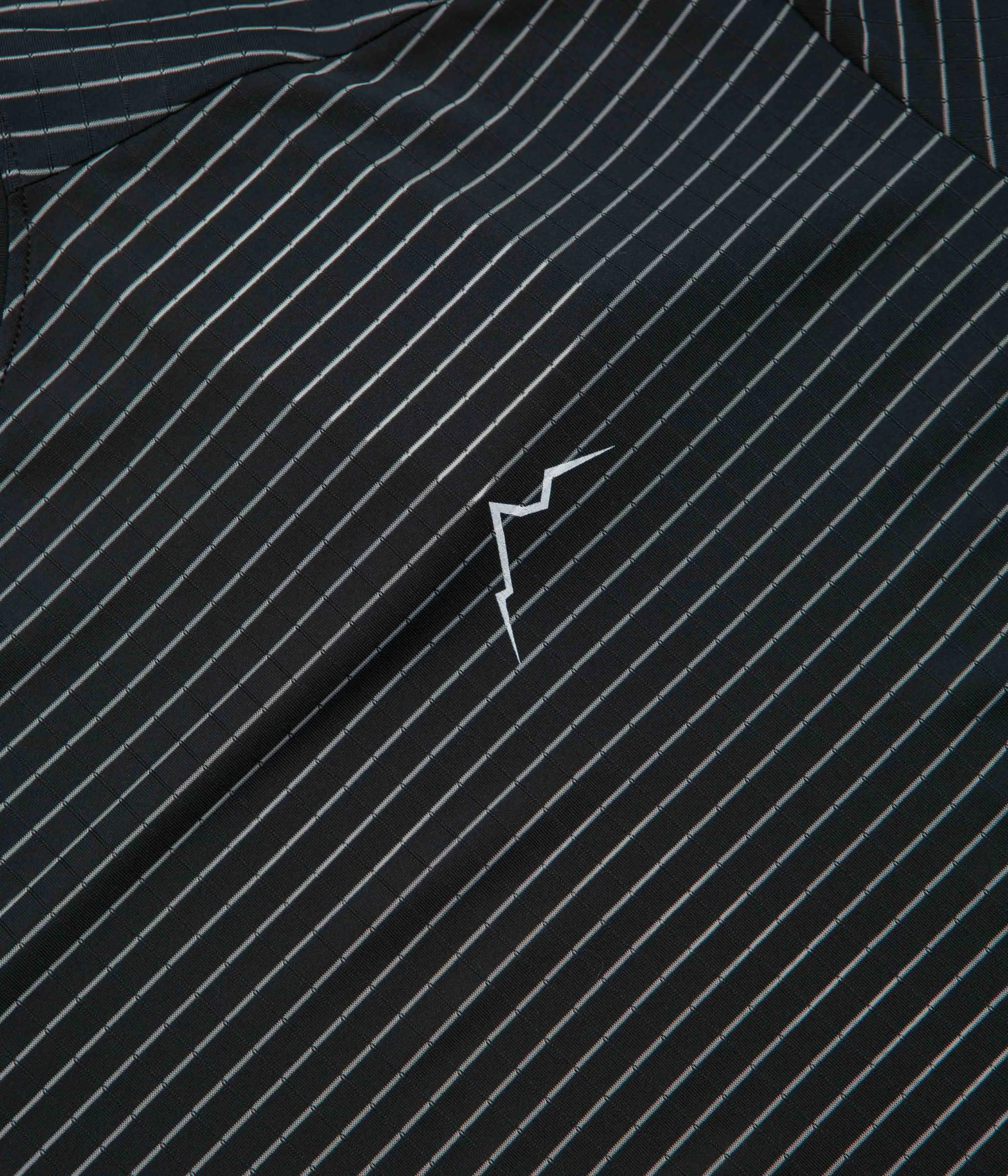 Versatility Patchwork Cayl Stripe Logo T-Shirt - Black