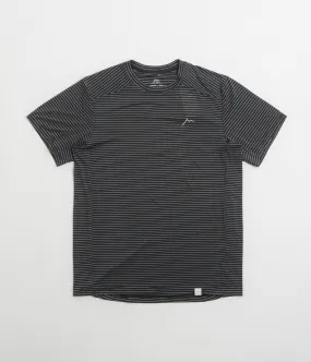 Cayl Stripe Logo T-Shirt - Black ruffles