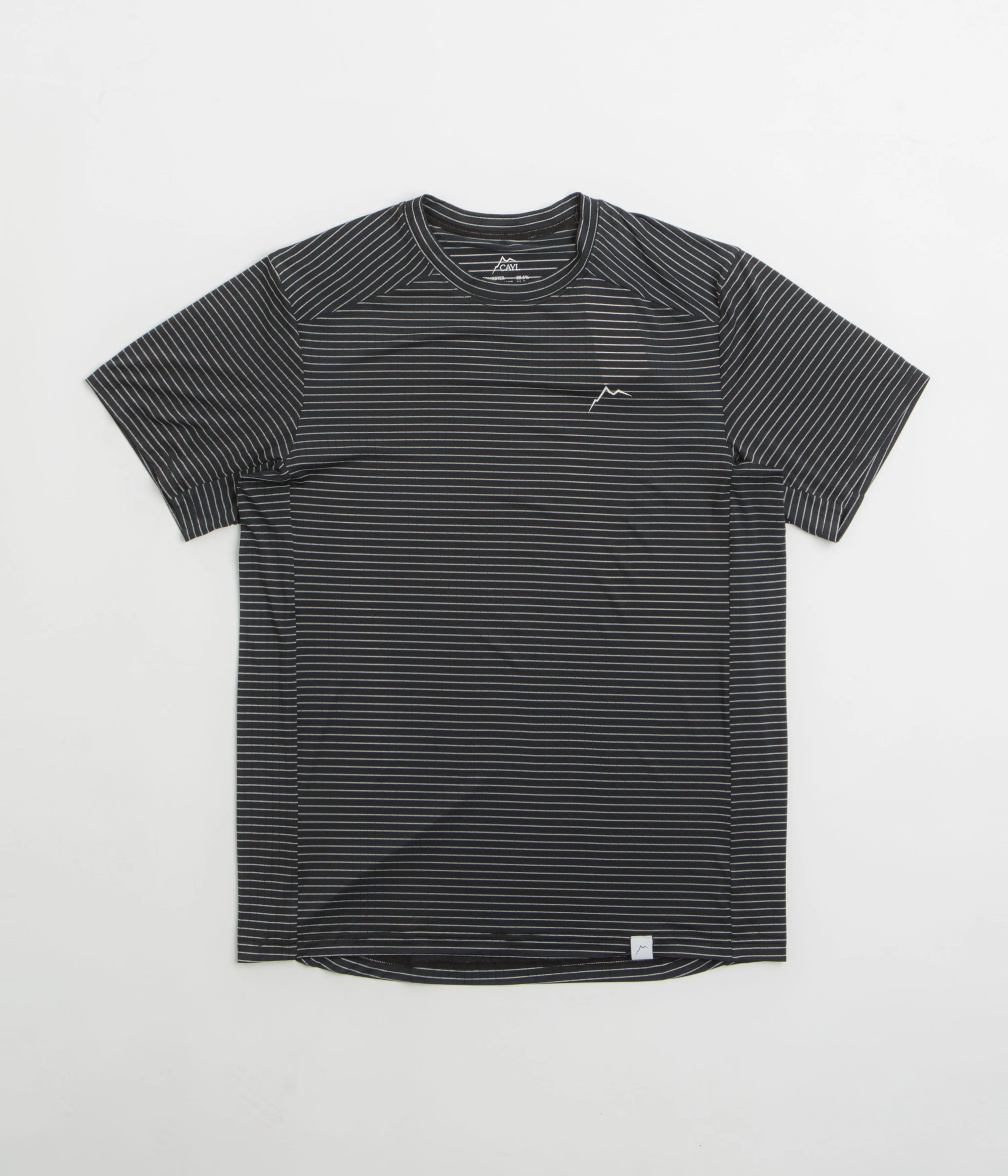 Cayl Stripe Logo T-Shirt - Black ruffles