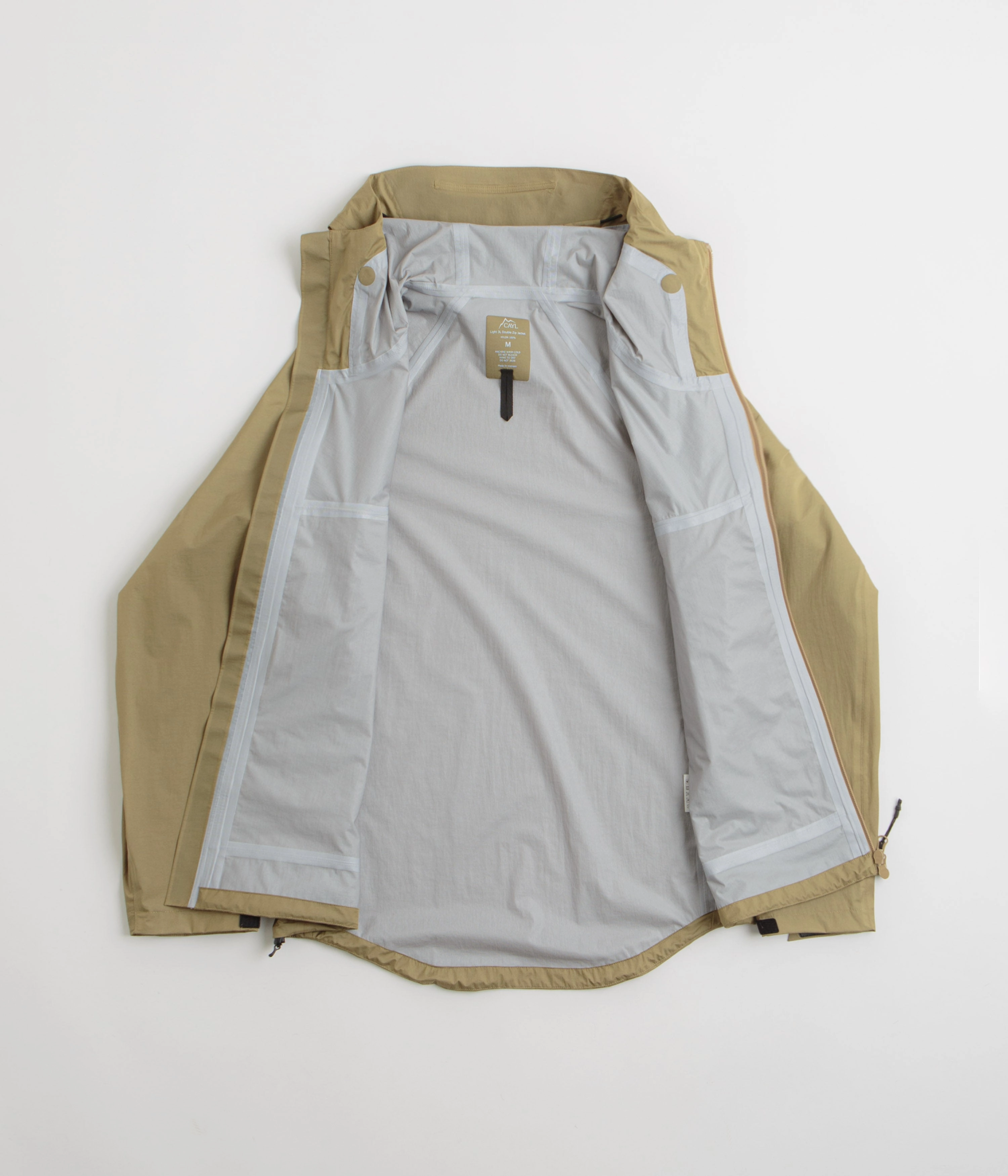 Fashionable Outerwear commuting Cayl Light 3L Double Zip Jacket - Sand Brown