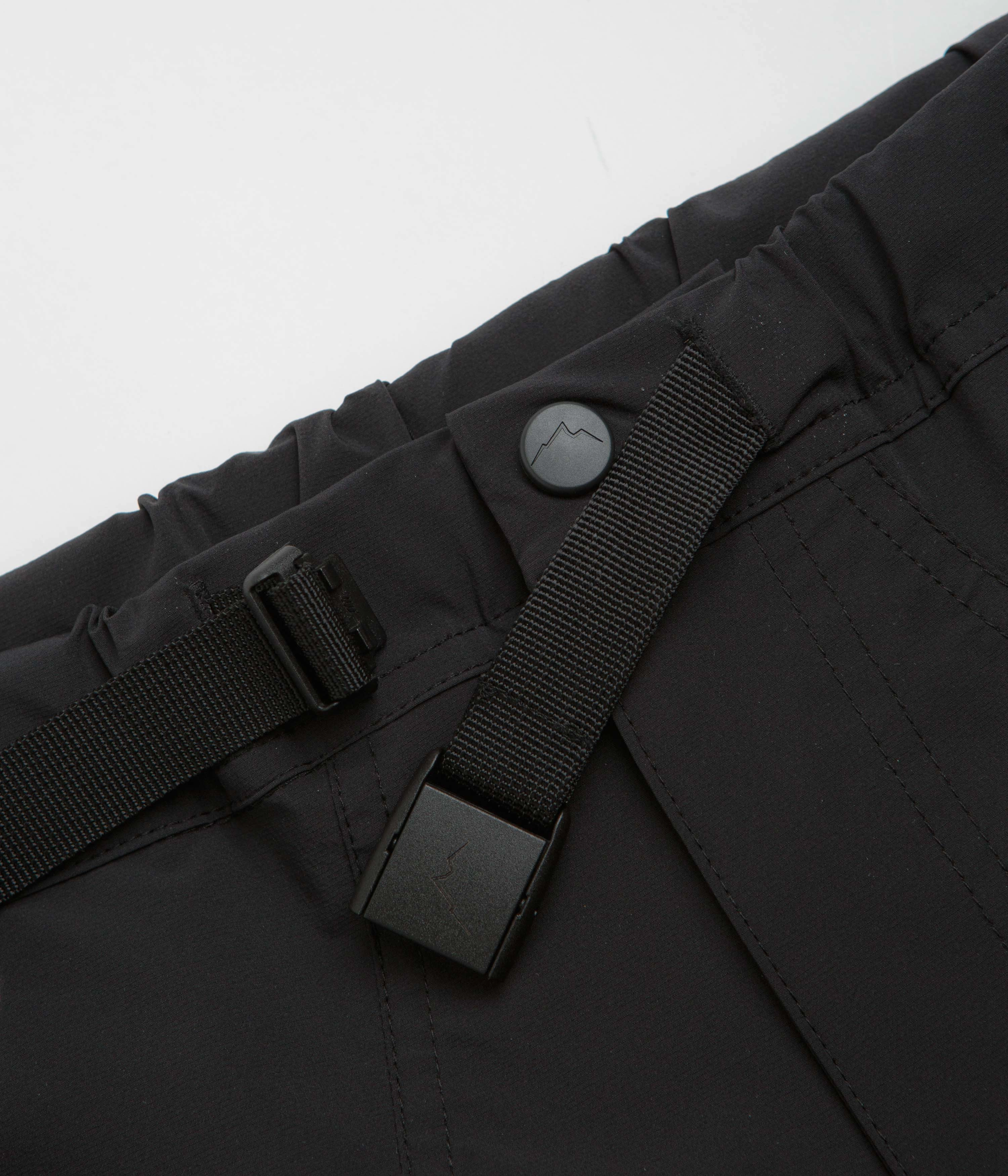 Ergonomic Curved Seams Cayl Stretch Shell Shorts - Black