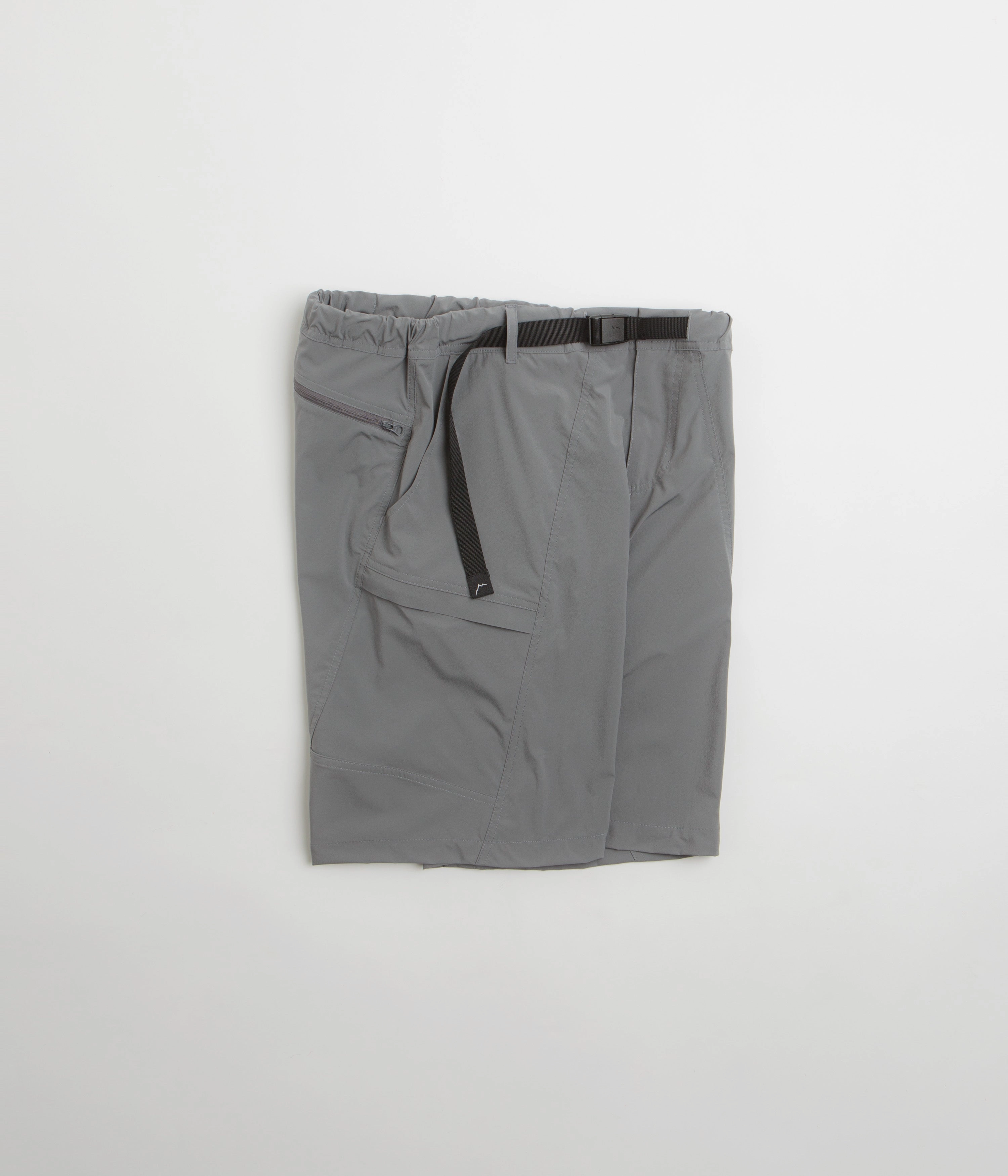 Cayl Stretch Shell Shorts - Grey Wrinkle-Resistant Soft Layers