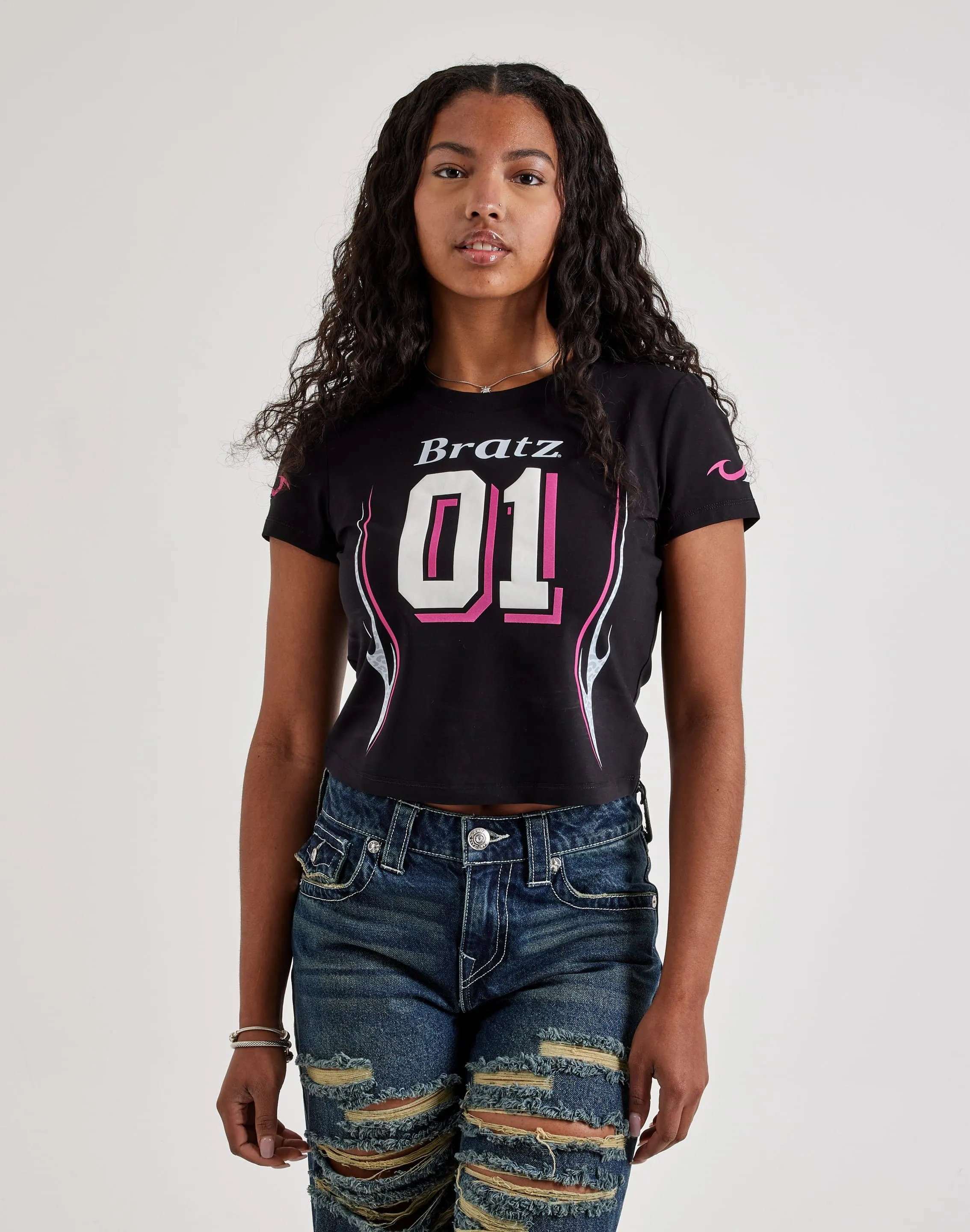 Central Mills Bratz Baby Tee LowMaintenanceMaterial WrinkleFreeTexture