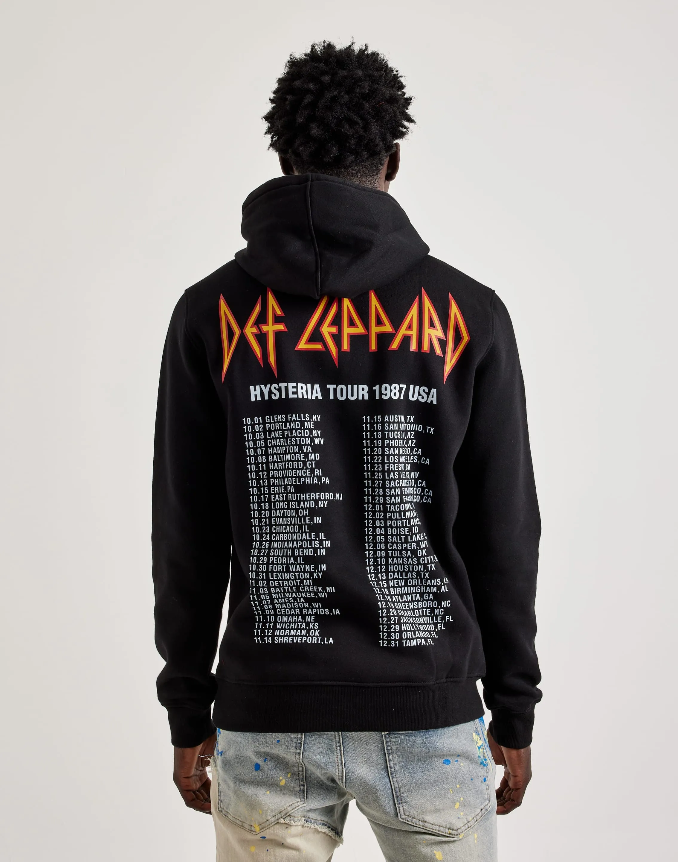 Central Mills Def Leppard Tour Hoodie Trend Vibe
