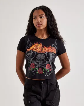 Reinforced Edges Central Mills Poison Babydoll Tee