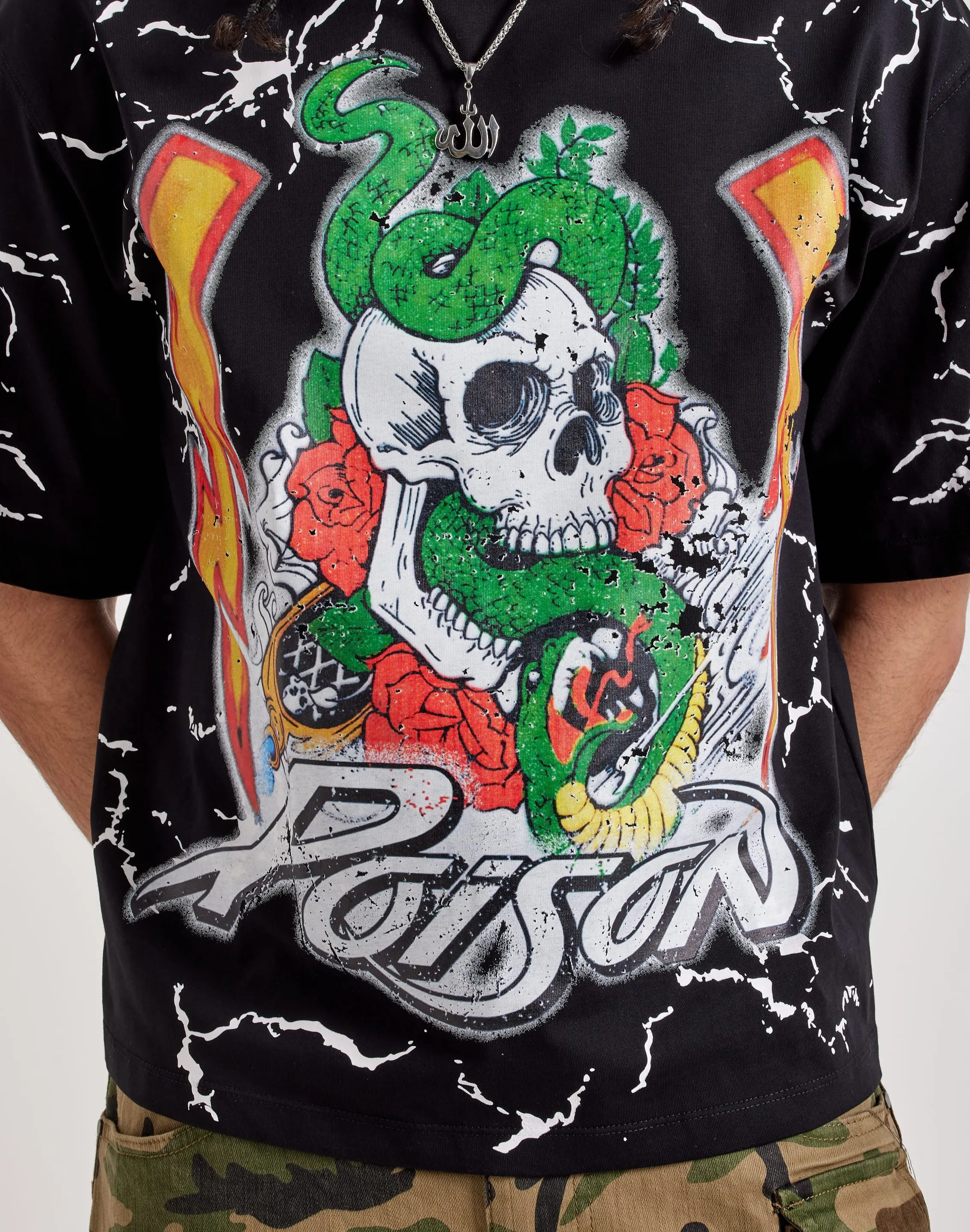 Recycled Polyester Central Mills Poison Cropped Tee