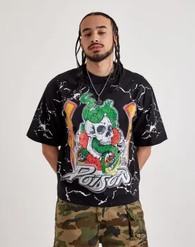 Soft Flow Holiday Glow Central Mills Poison Cropped Tee