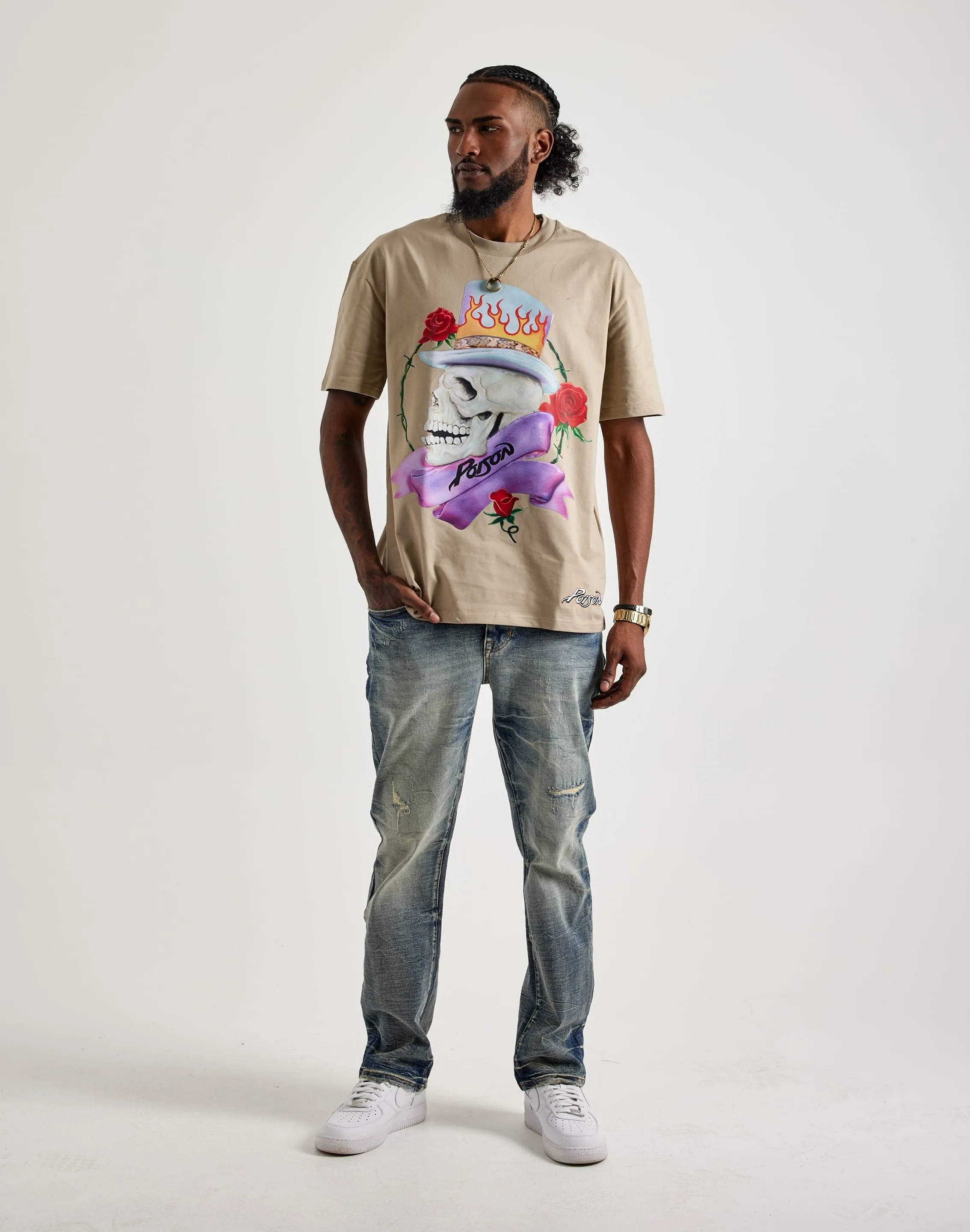 Central Mills Poison Love On The Rocks Tee CompactFold FourWayStretch