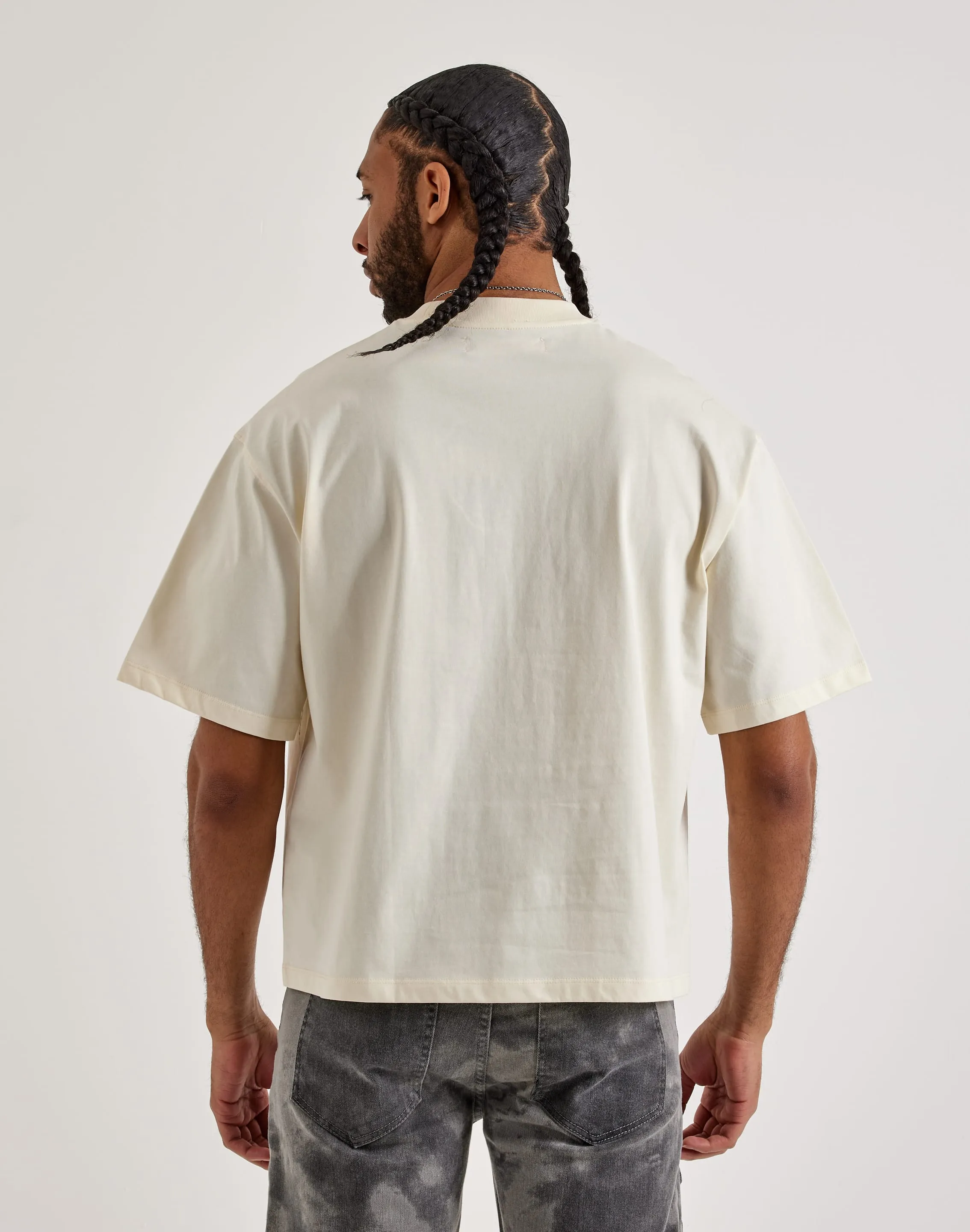 Central Mills Rolling Stones Cropped Tee Team Edge