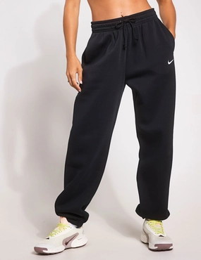 Sportswear Phoenix Fleece Oversized Sweatpants - Black/Sail Non Slip Grip Hem