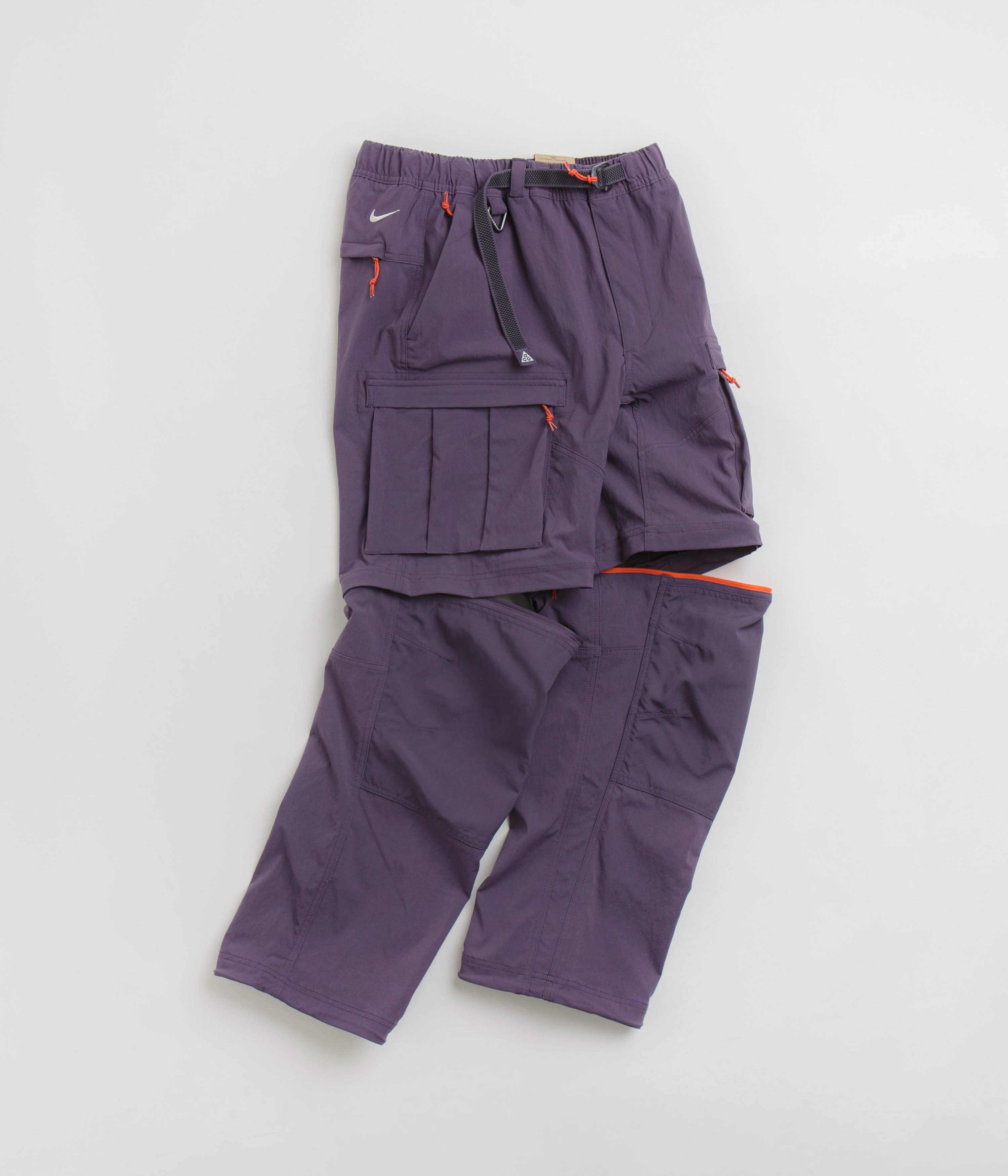 Nike ACG Smith Summit Cargo Pants - Dark Raisin / Black / Summit White Breathable mesh lining