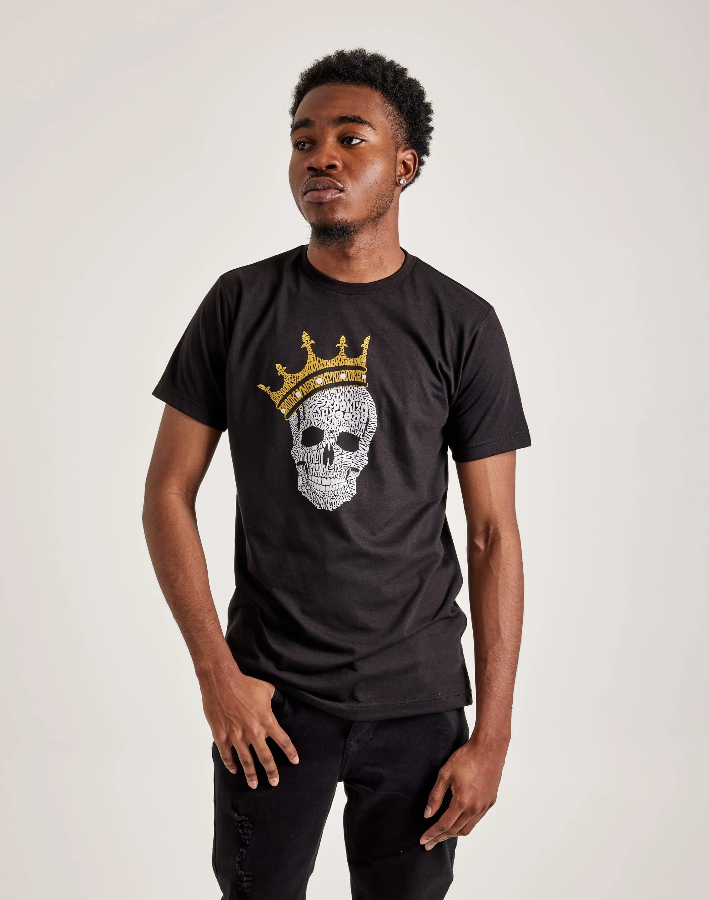 LA Pop Art Word Art Brooklyn Crown Tee AllSeasonWear