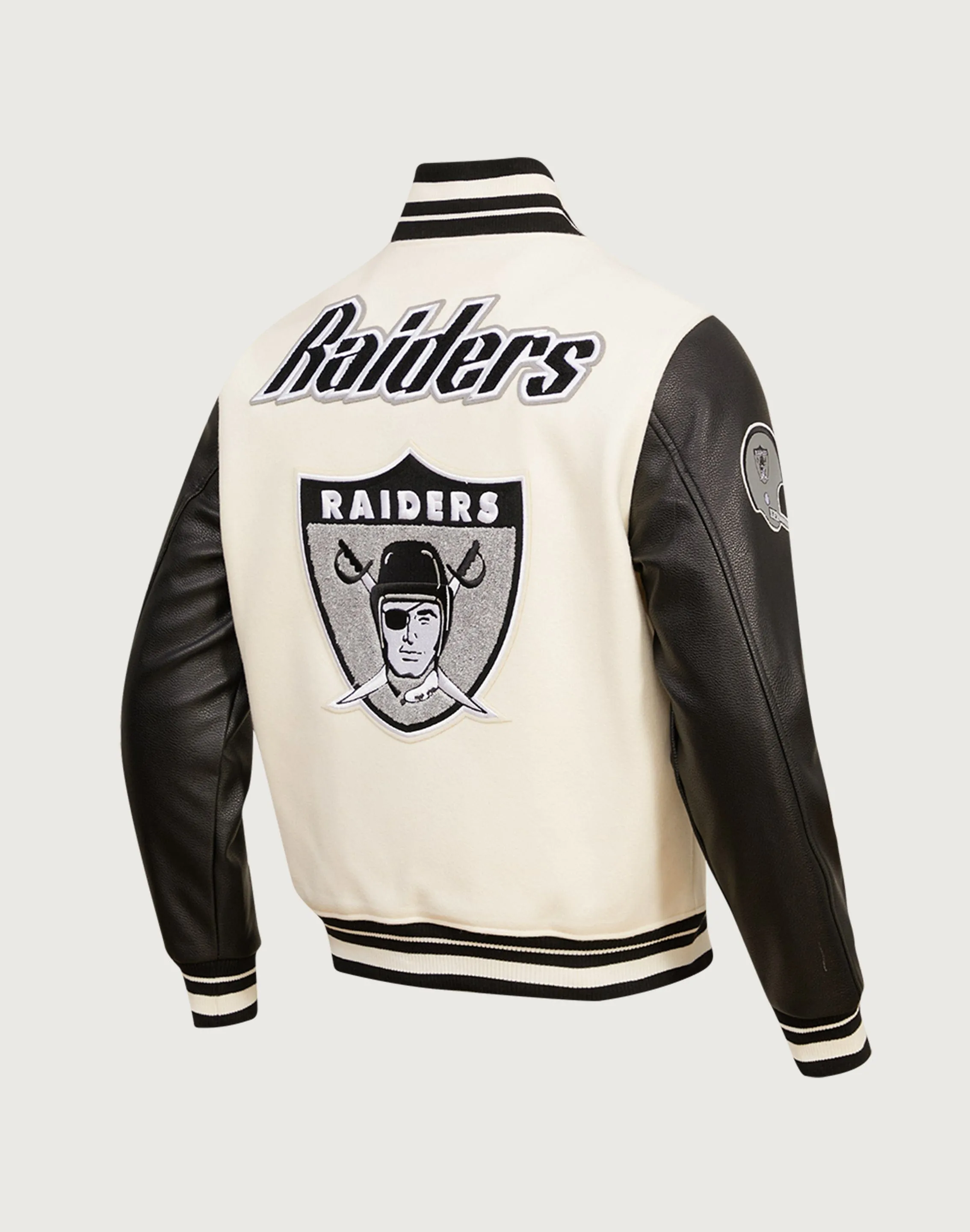 Pro Standard NFL Las Vegas Raiders Retro Classic Rib Wool Varsity Jacket Loose Fit