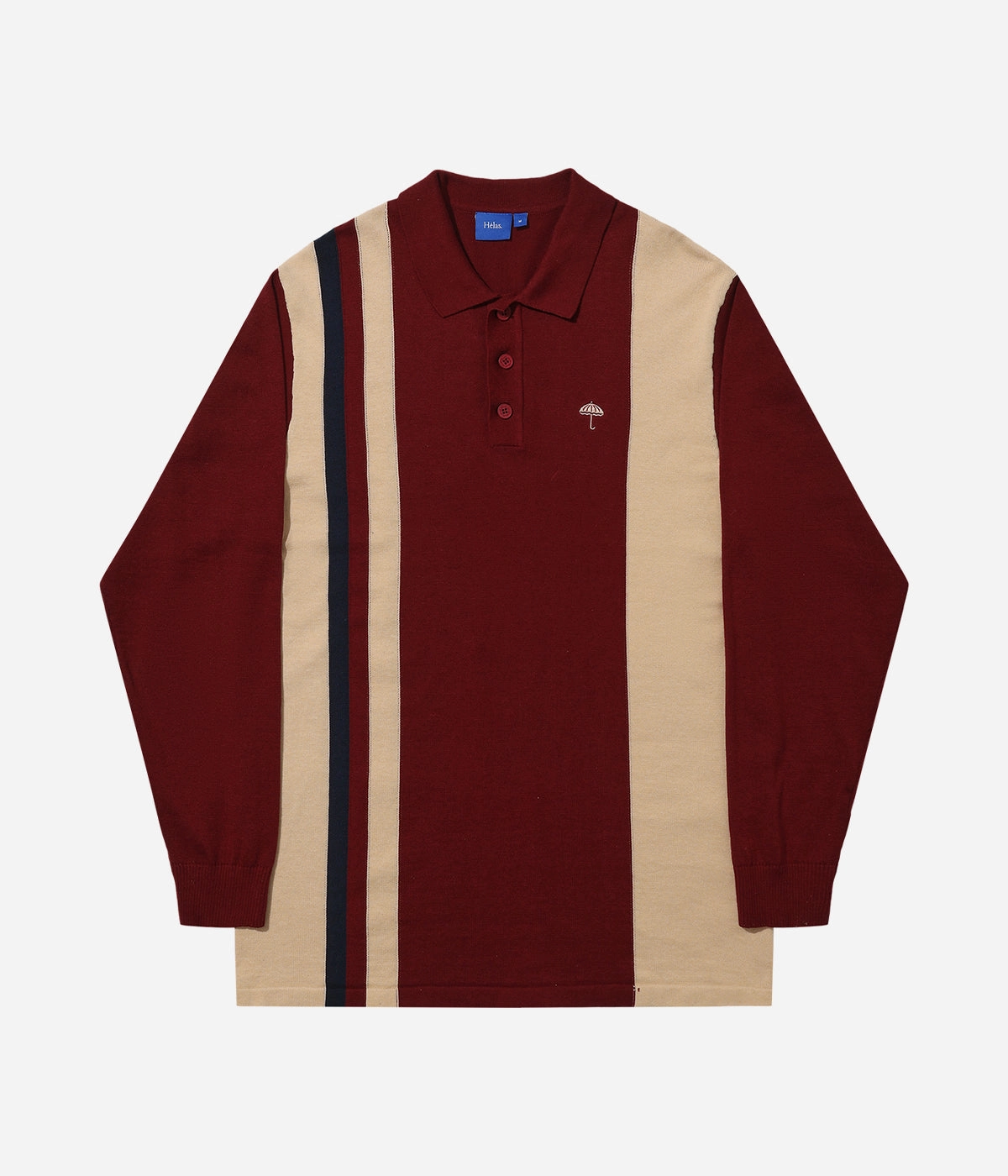MoistureManagement Technology Bold Core ChafeResistantEdging Helas Fella Knit Ls Polo
