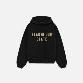 ESSENTIALS KIDS FLEECE HOODIE - BLACK Love Glow