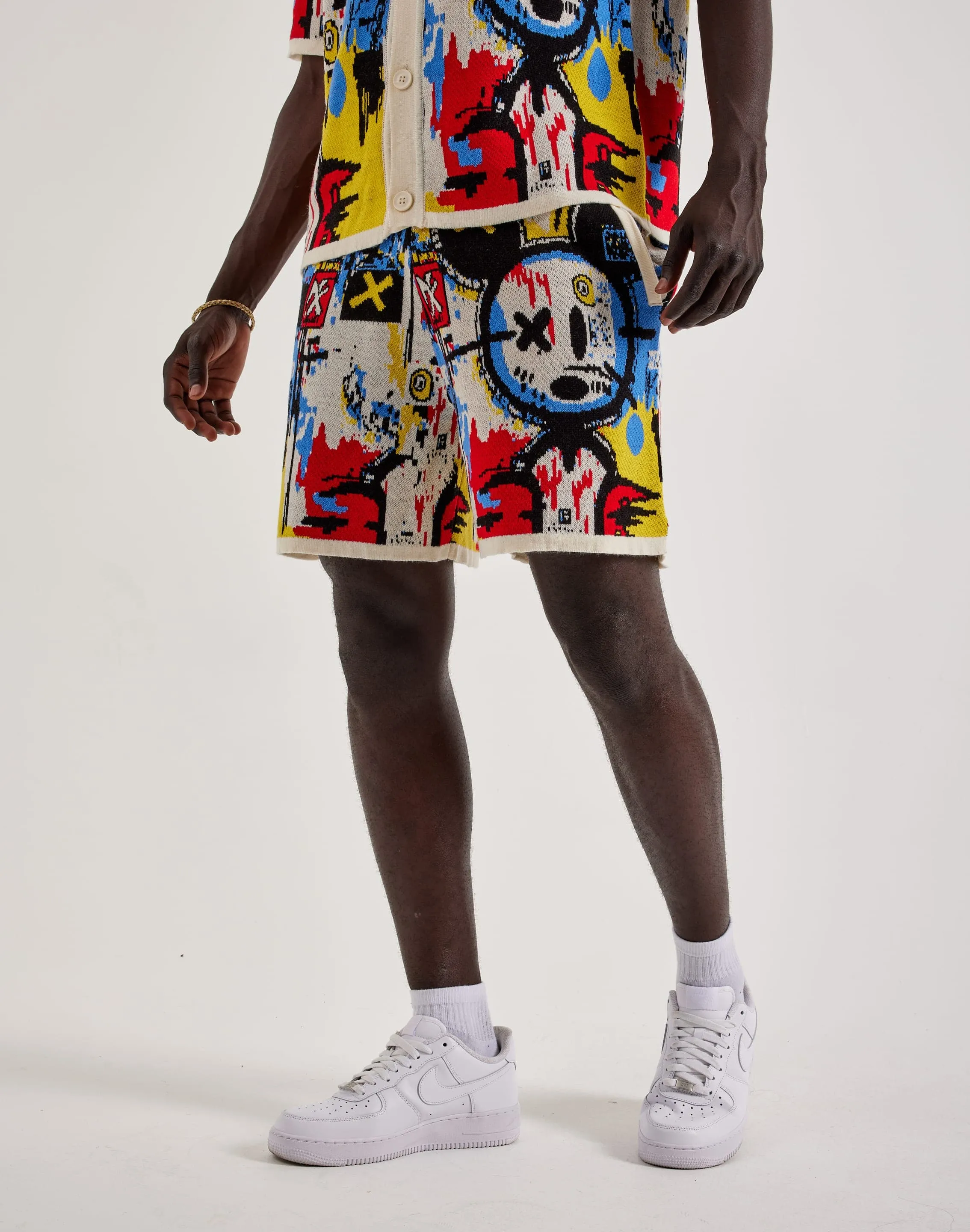 Reflective details Chapter By Kohli Art Knit Shorts