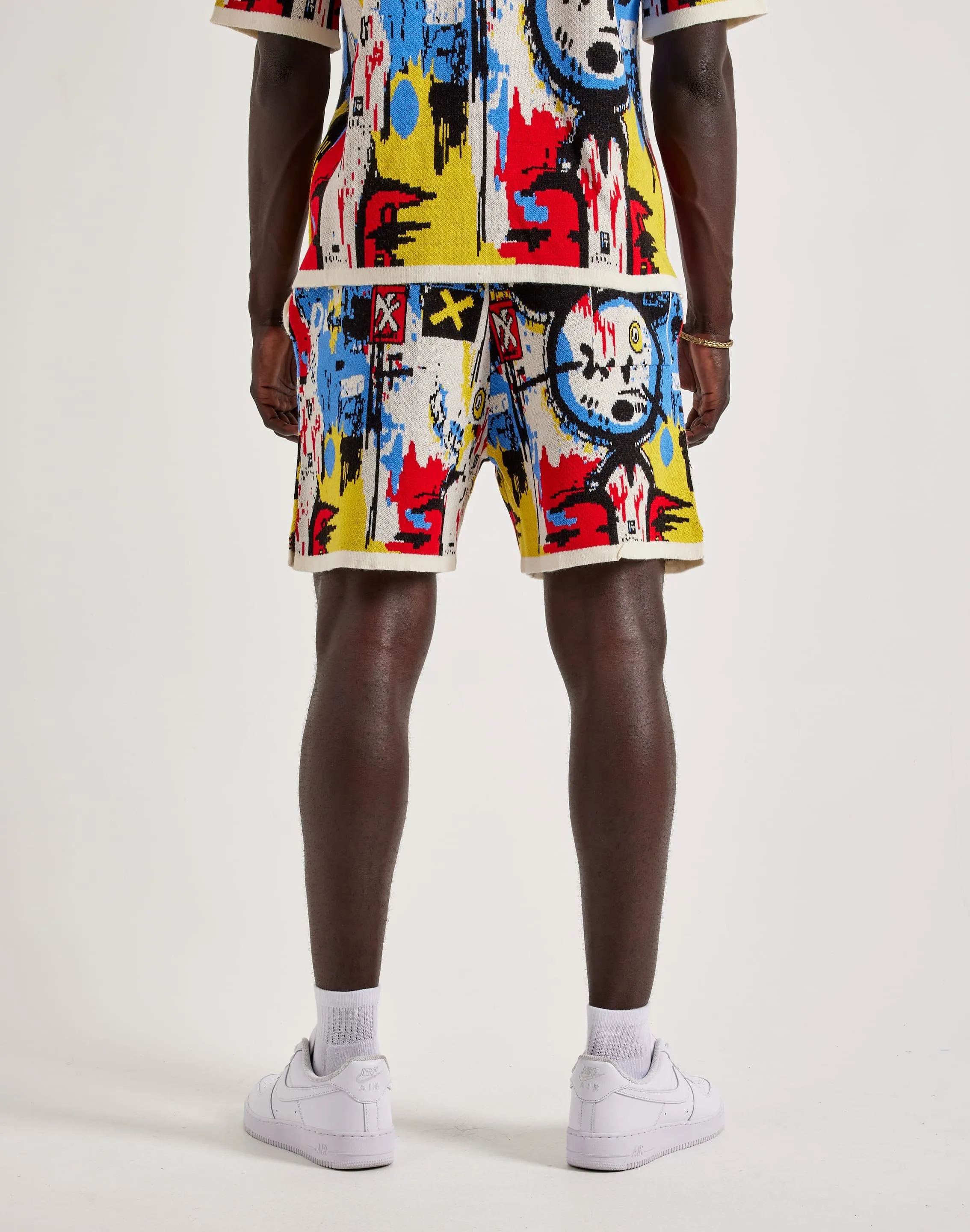 NoSlipTrims Organza Fit Chapter By Kohli Art Knit Shorts