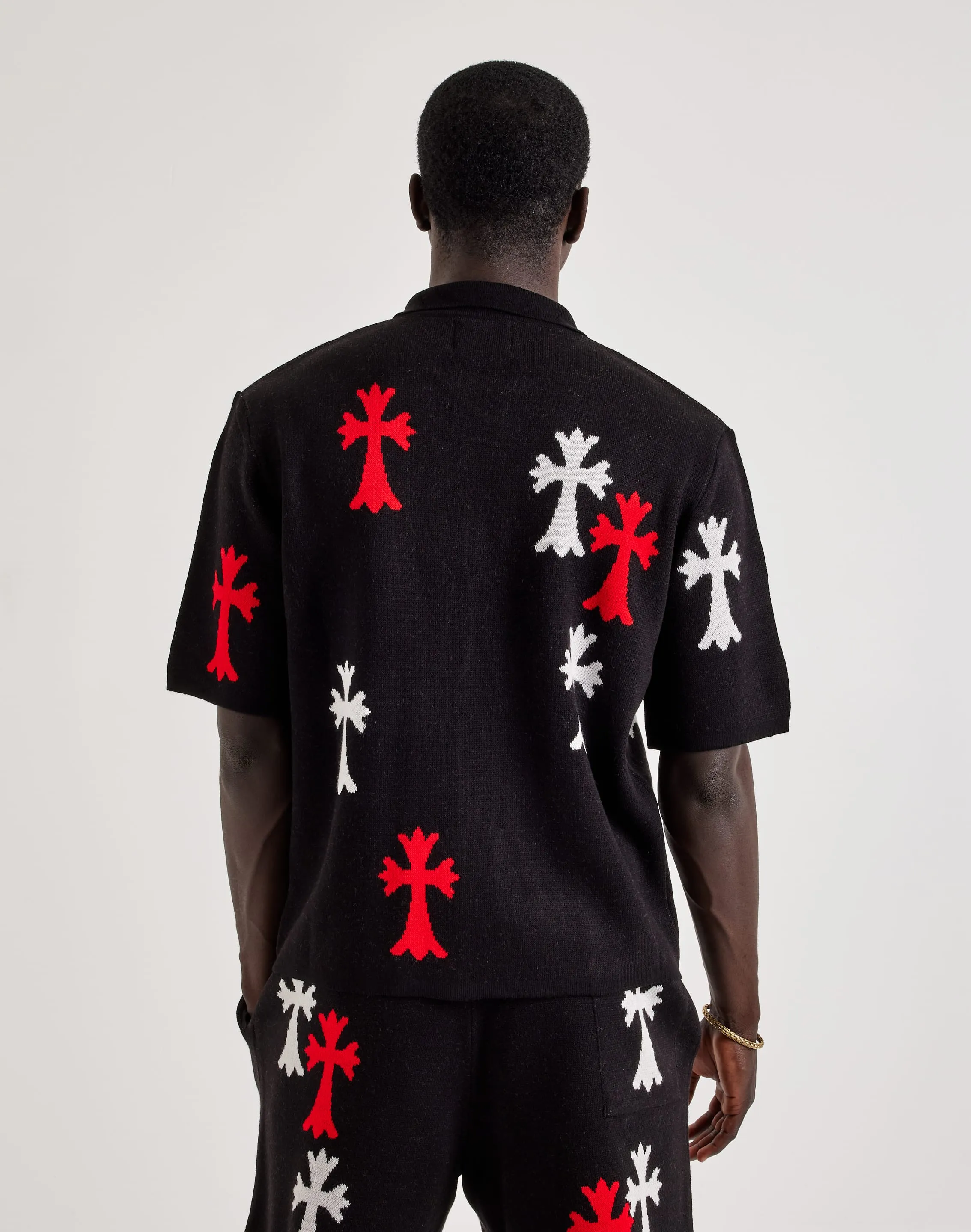 Chapter By Kohli Cross Knit Button Shirt AbrasionResistantFabric