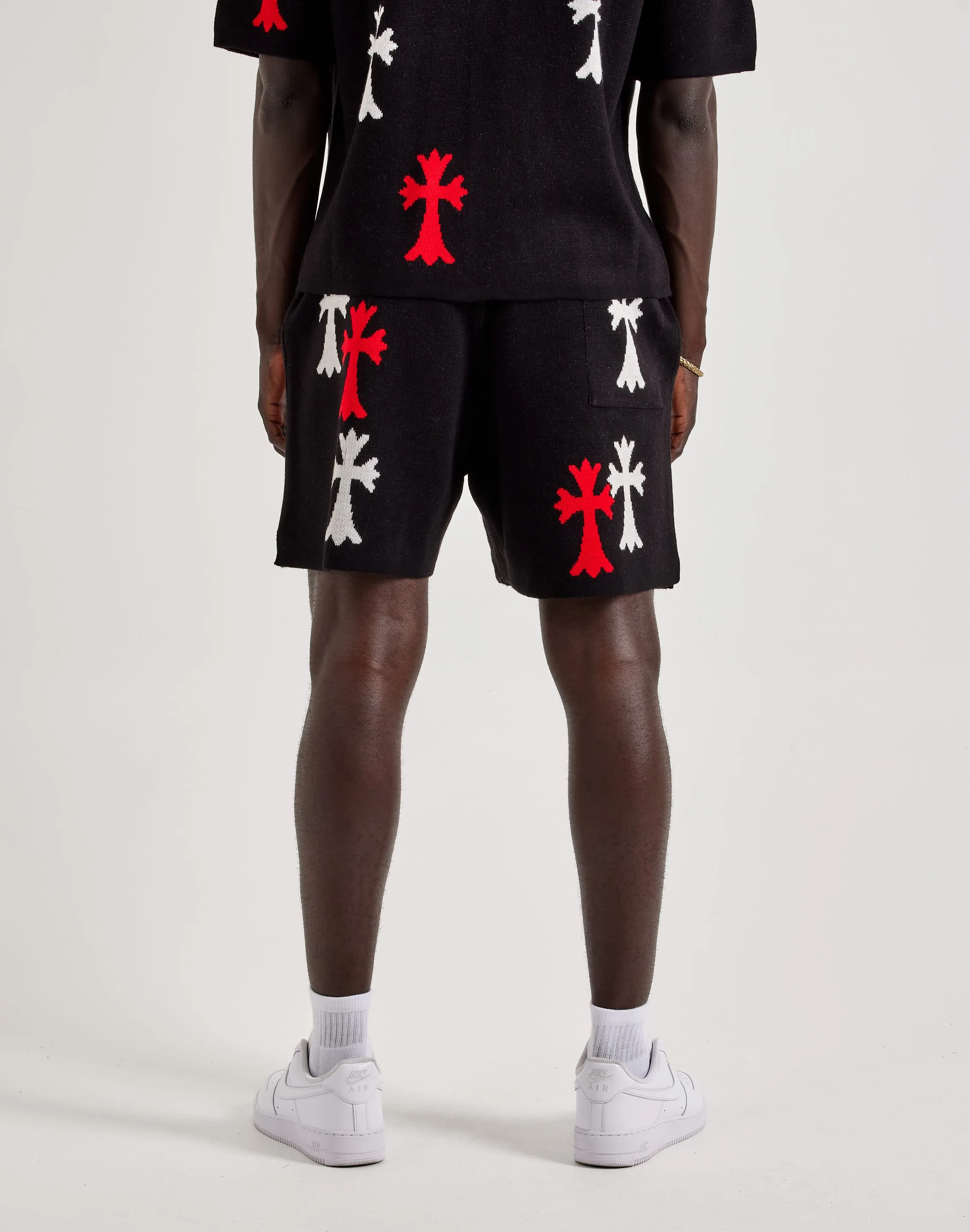 Chapter By Kohli Cross Knit Shorts Fire Glow AntiSlip Grip