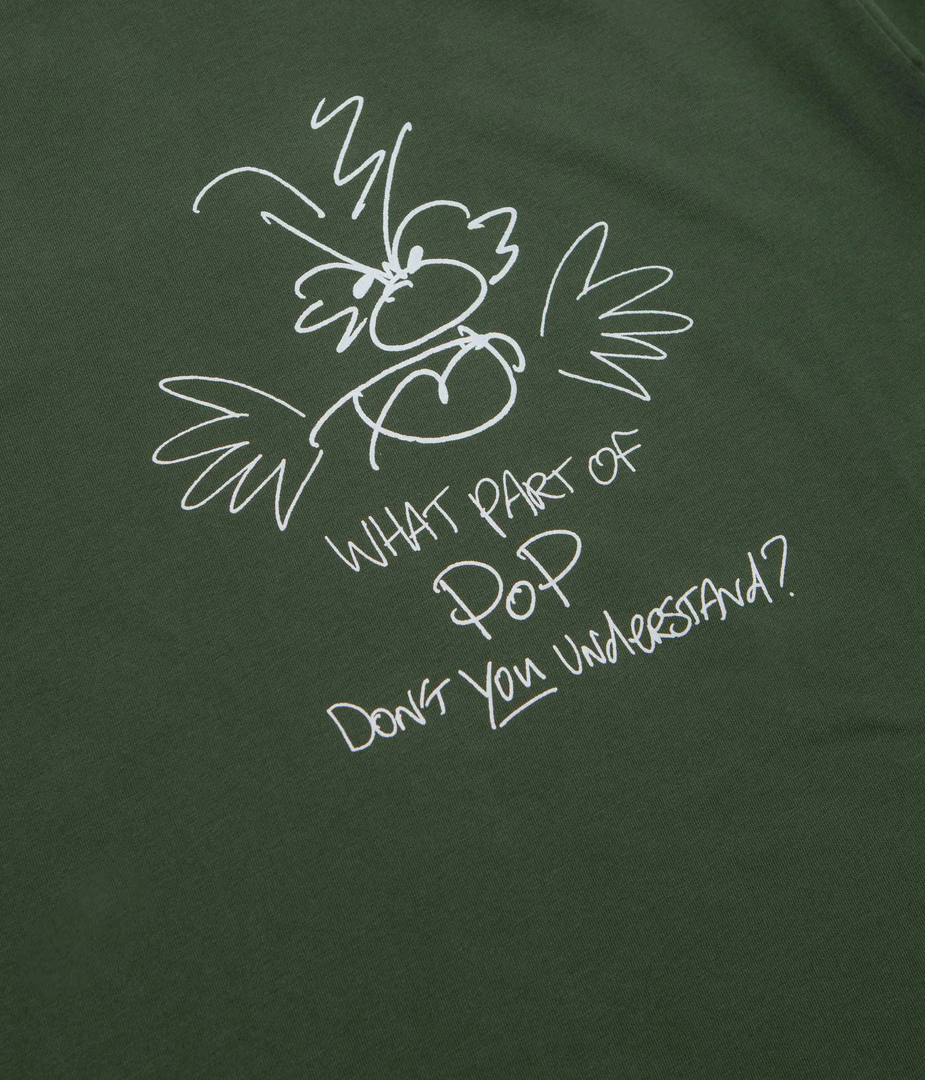 skiing venue Pop Trading Company Understand T-Shirt - Duffel Green