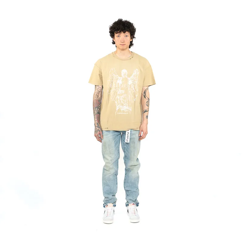 Multi Directional Stretch Purple Brand Guardian Tee - Tan