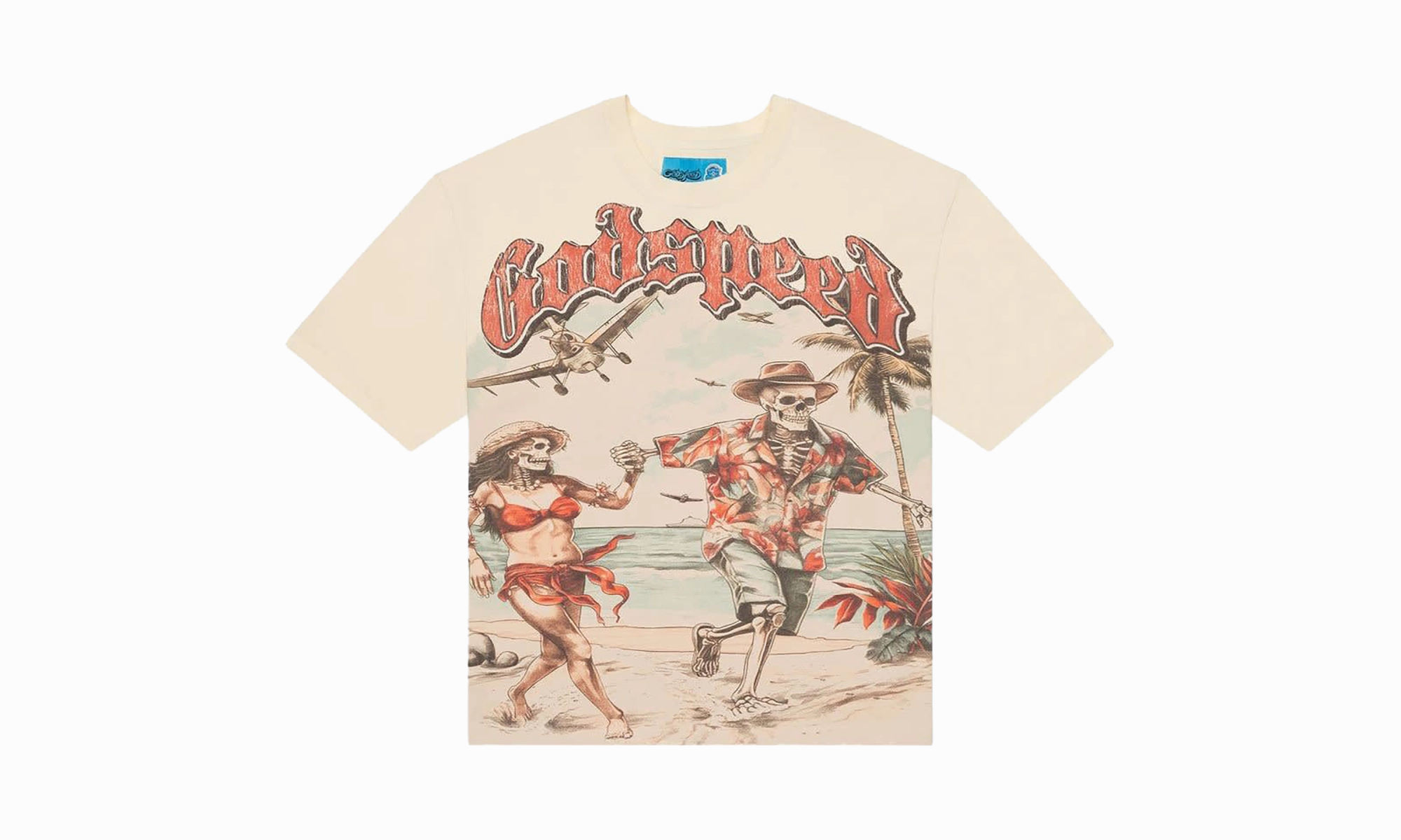 Chasing Aloha T-Shirt "Bone" warm glow Mountain Cool