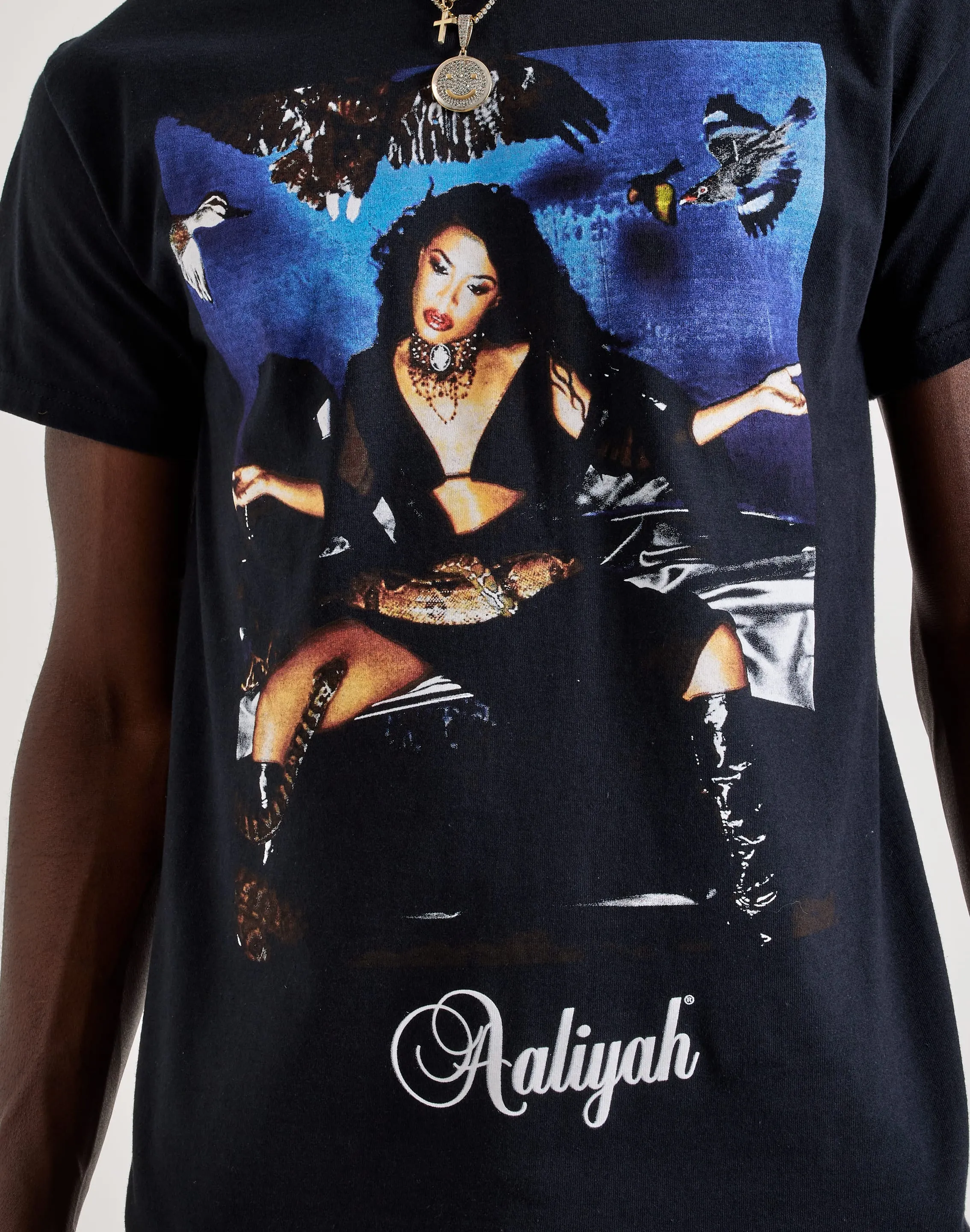 Merch Traffic Aaliyah Princess Tee LayeredNeckline Colorfast Dye