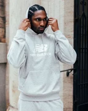 New Balance Sport Essentials French Terry Logo Hoodie WrinkleResistant Fabric